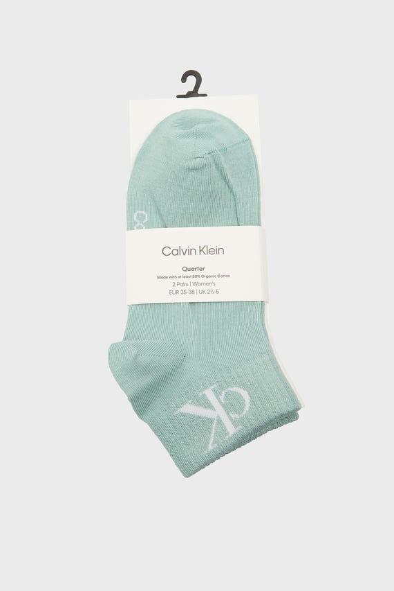 Носки CKJ WOMEN QUARTER 2P MONOGRAM Calvin Klein Jeans Носки CKJ WOMEN QUARTER 2P MONOGRAM Calvin Klein Jeans