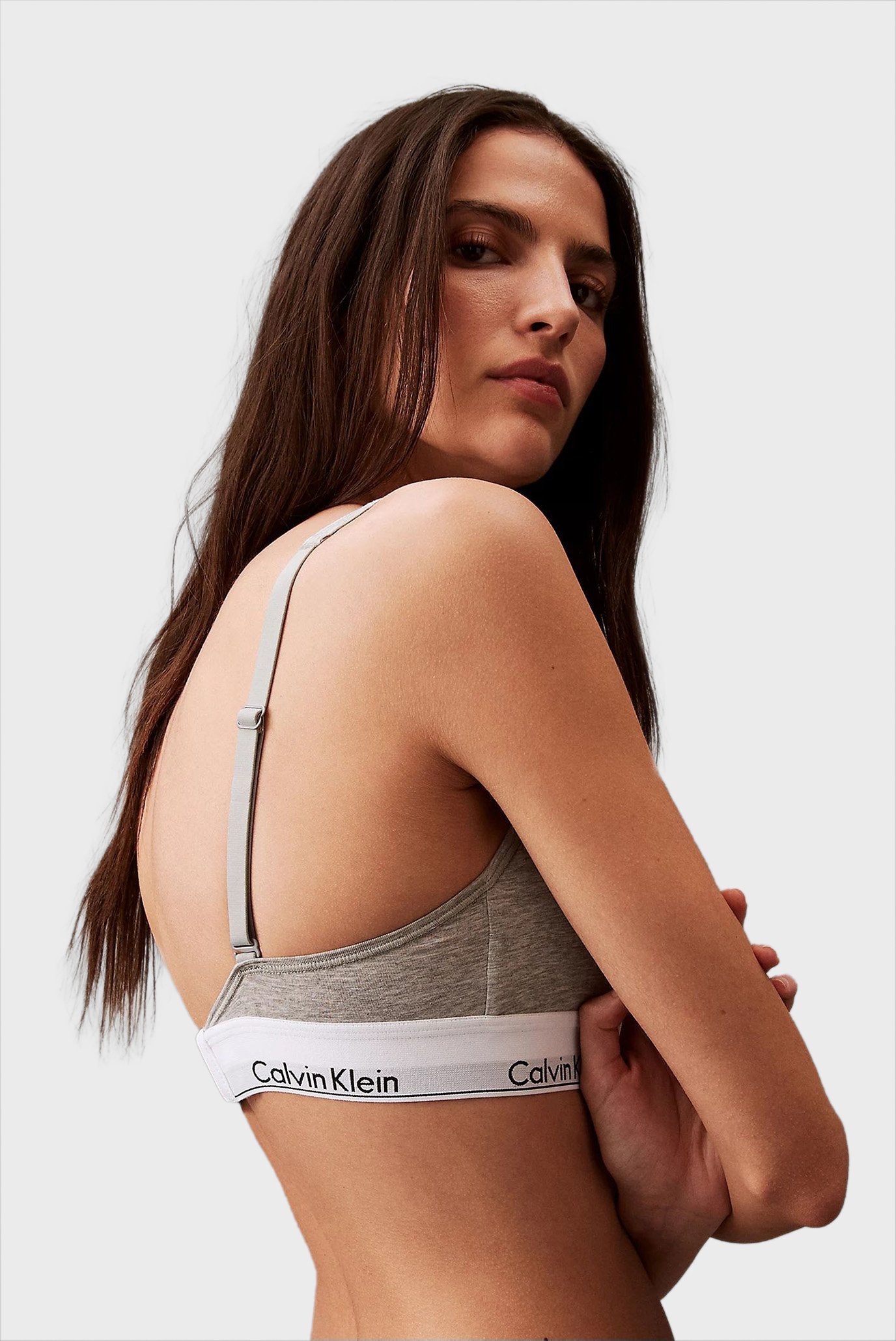 Женский серый топ LGHTLY LINED BRALETTECalvin Klein Женский серый топ LGHTLY LINED BRALETTE 4