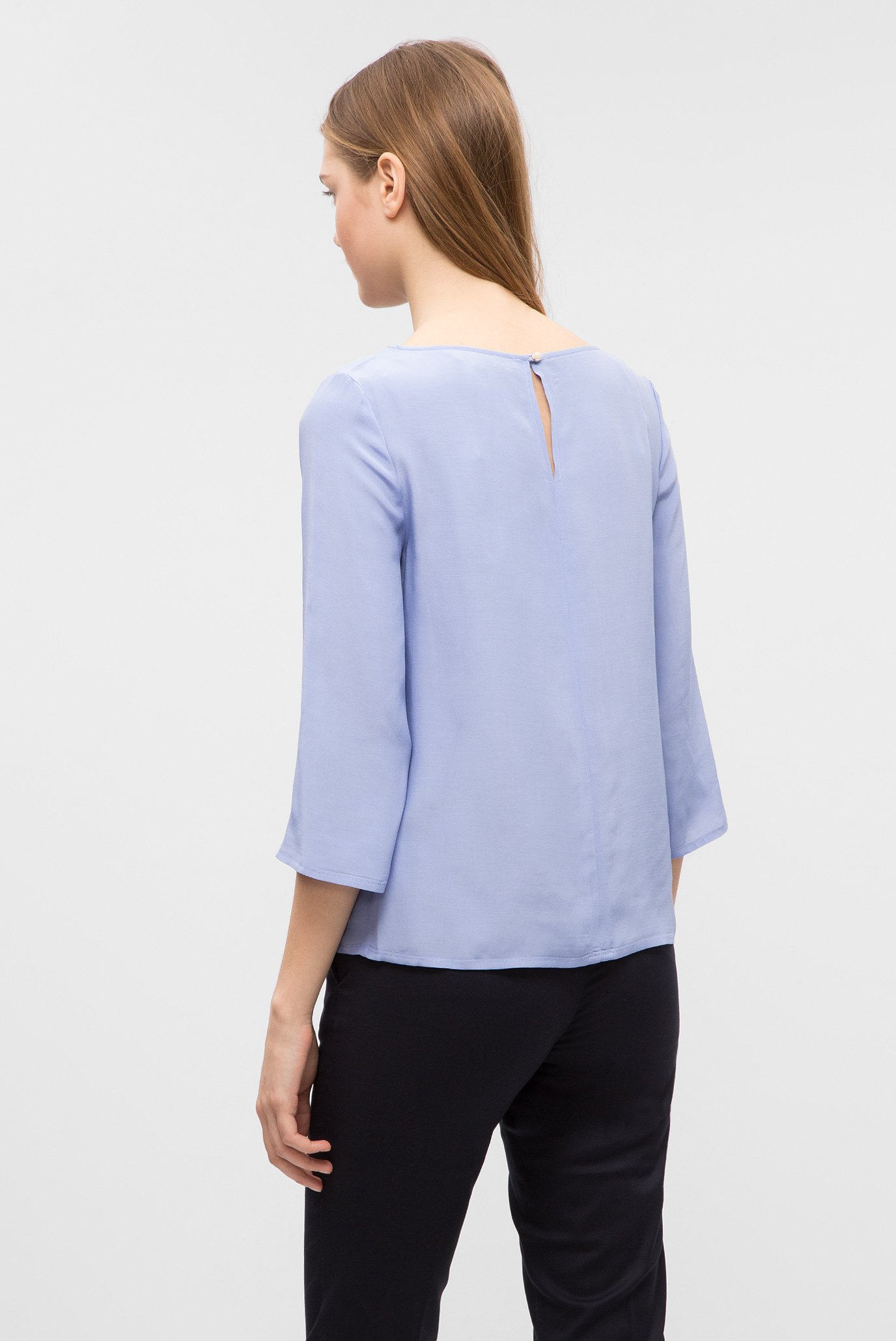 Женская голубая блуза 8