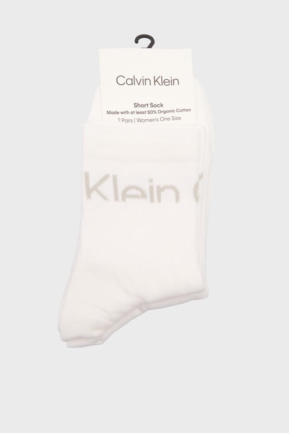 Носки CKJ WOMEN SHORT SOCK 2P CUT LO Calvin Klein Jeans