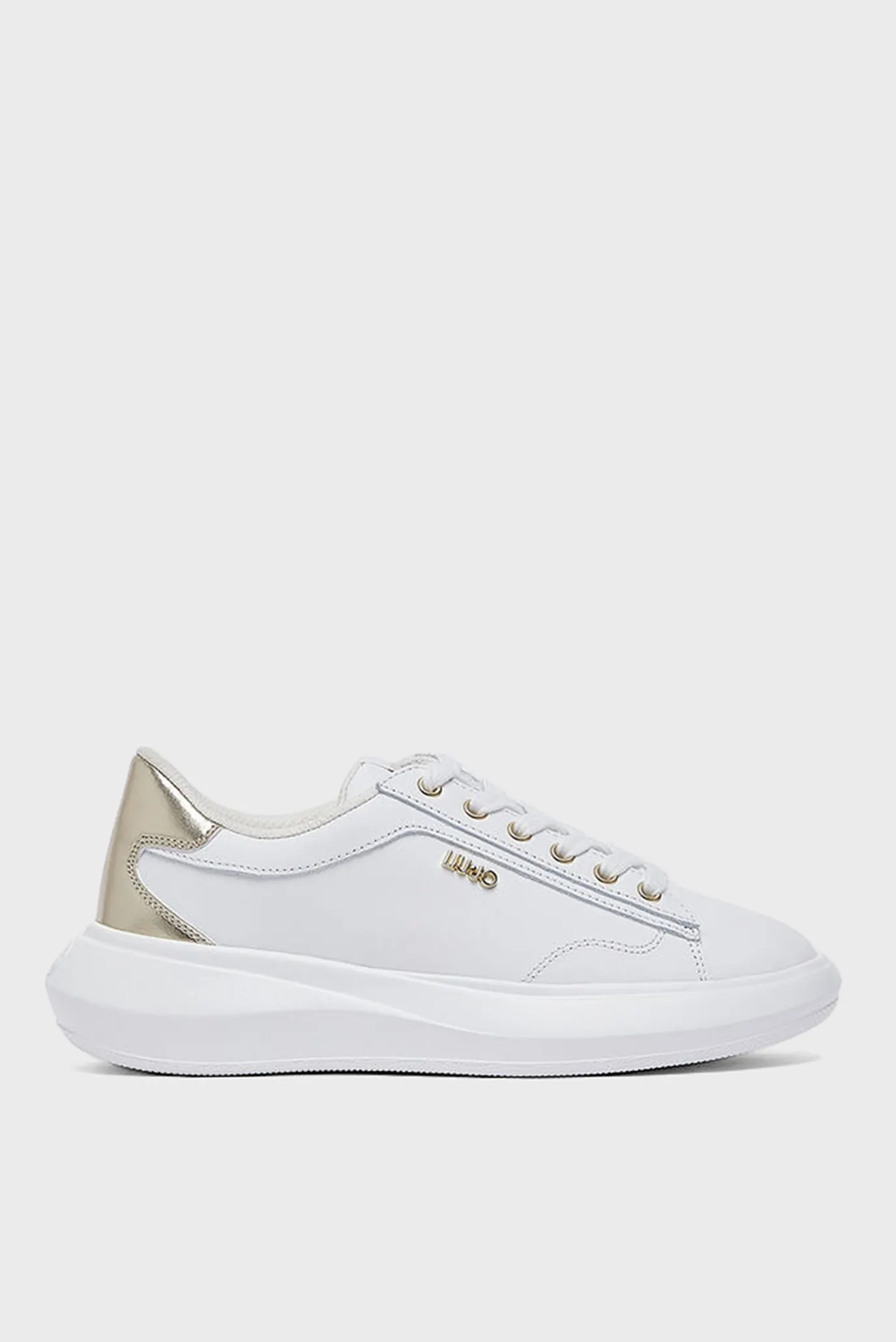 Кроссовки CASPER 01 - SNEAKER CALF LEATHER METALLI WHITE LIGHT GOLD 1
