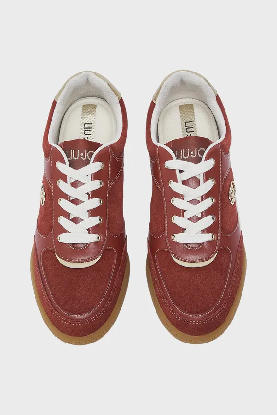 Кроссовки LEWIS 01 - SNEAKER COW SUEDE CALF LEATH LIPSTICK LIU JO