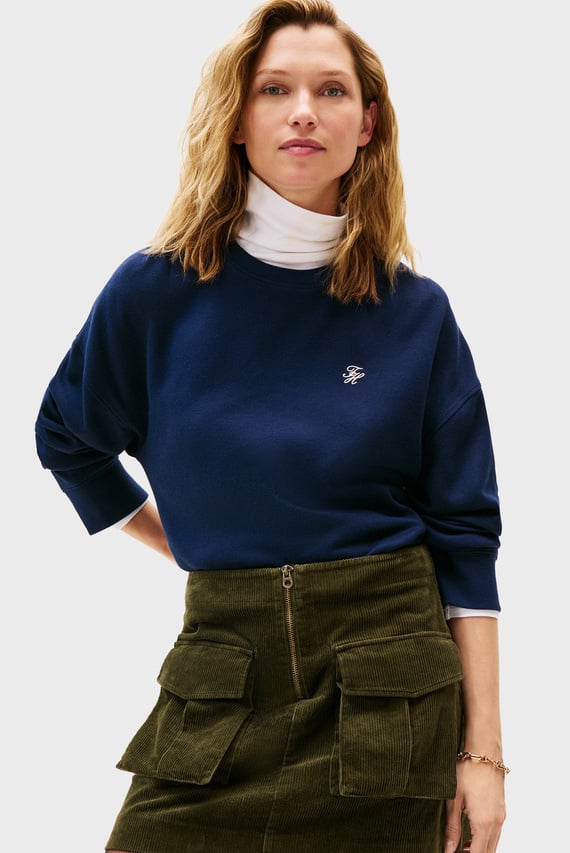 Свитшот TH SCRIPT PIQUE SWEATSHIRT Tommy Hilfiger