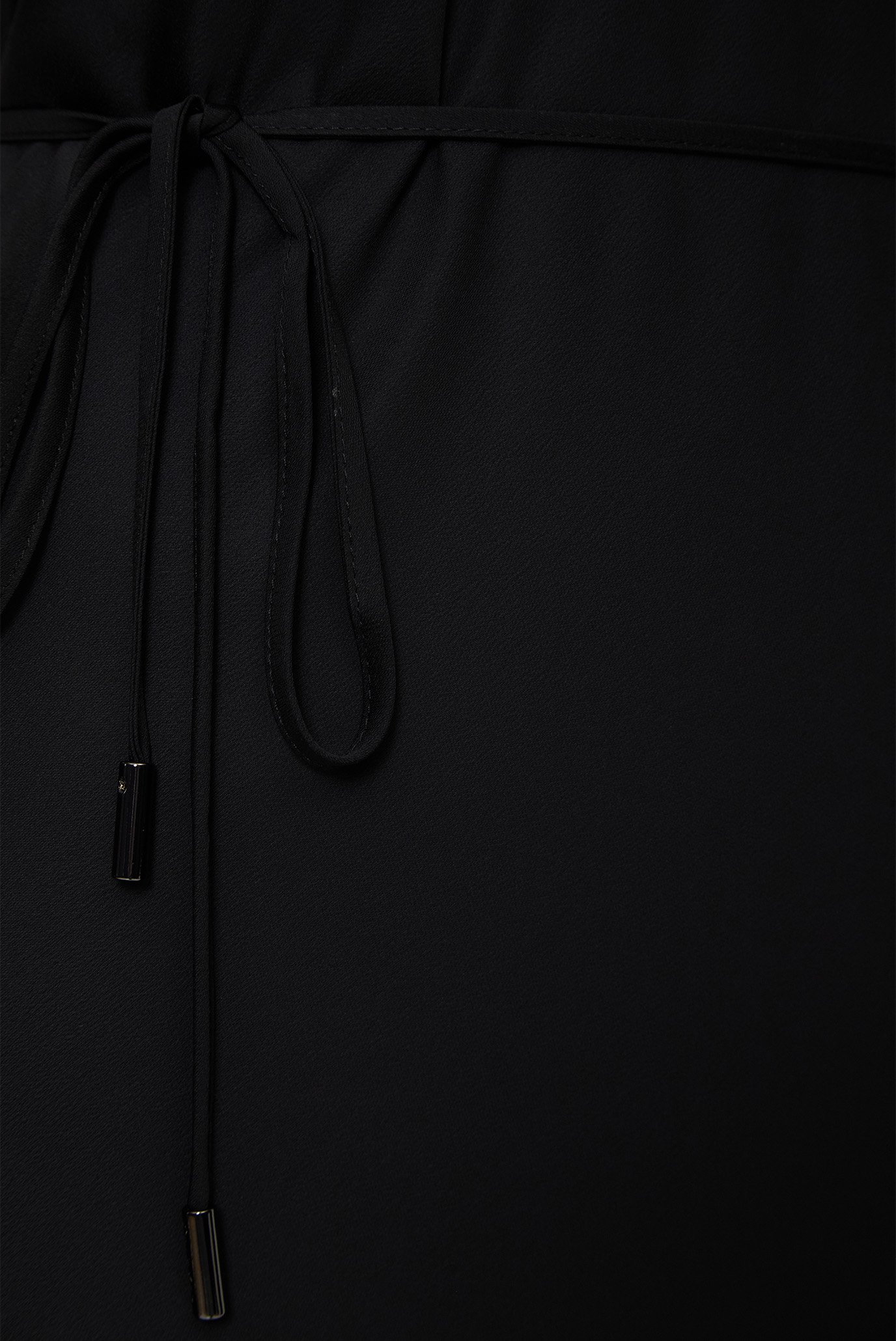 Женское черное платье RECYCLED CDC MIDI SLIP 5