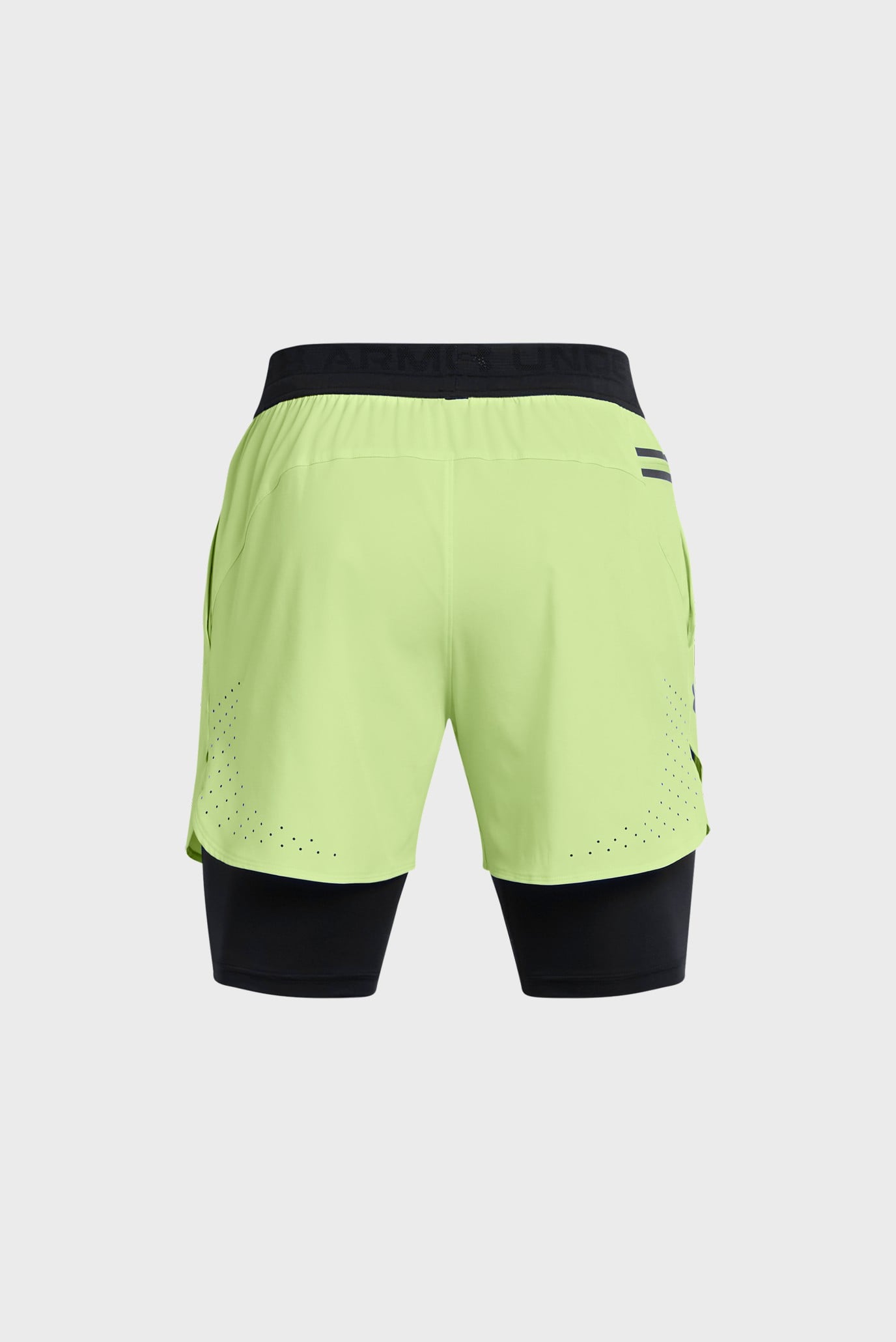 Мужские салатовые шорты UA Peak Woven 2in1 Sts 6