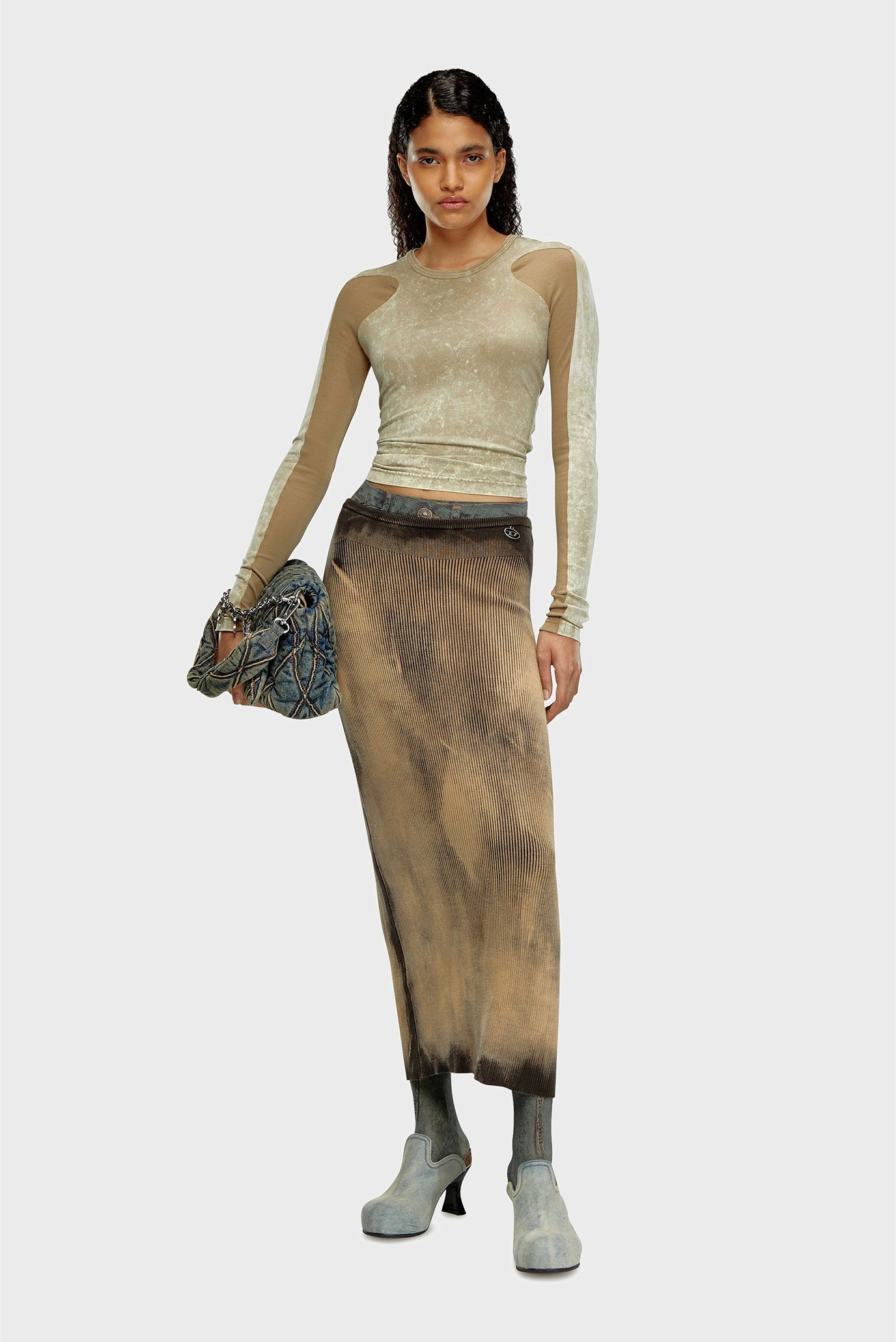 Женская бежевая юбка M-DELMA GONNA 2