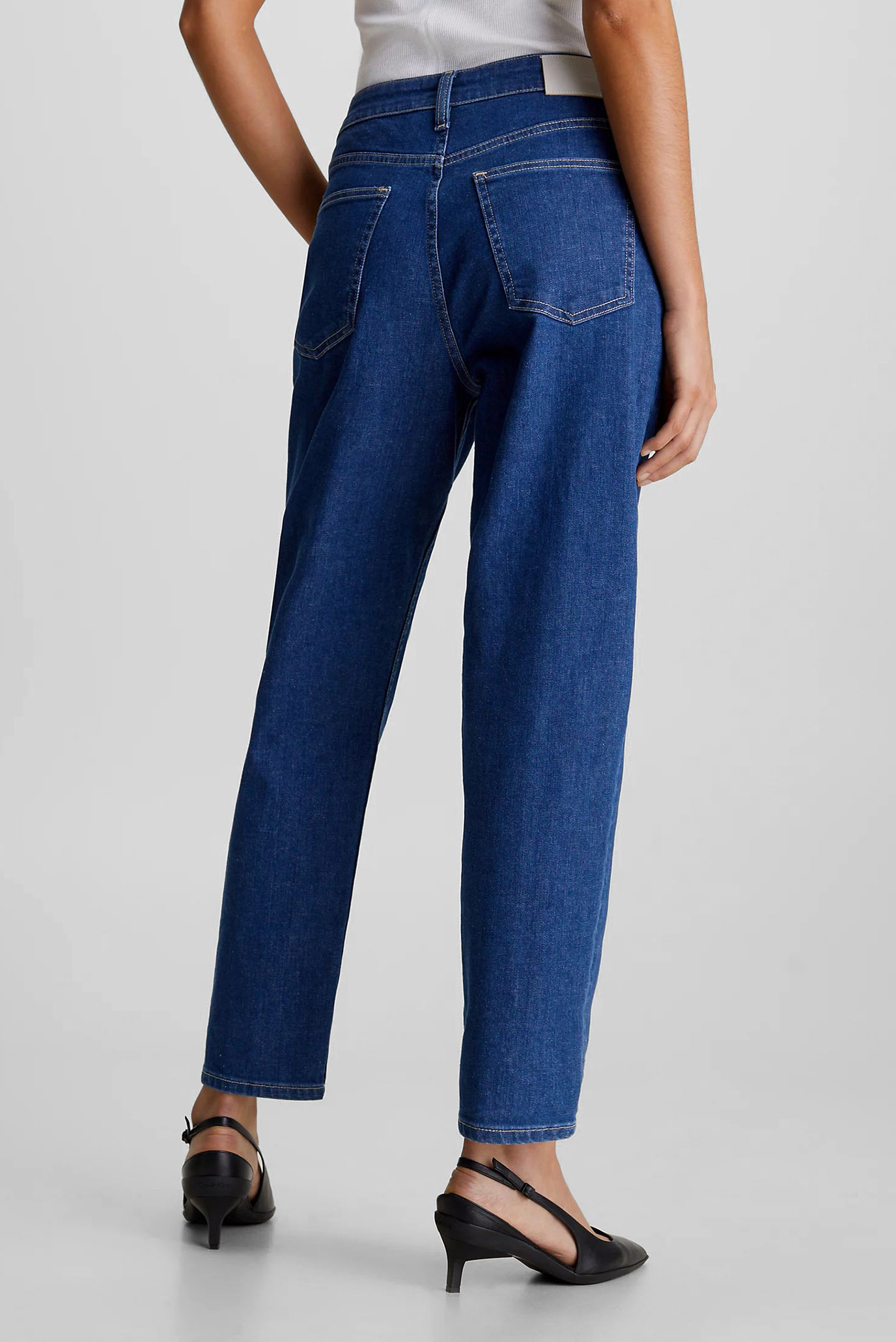 Джинсы HIGH RISE TAPERED MID BLUE 3