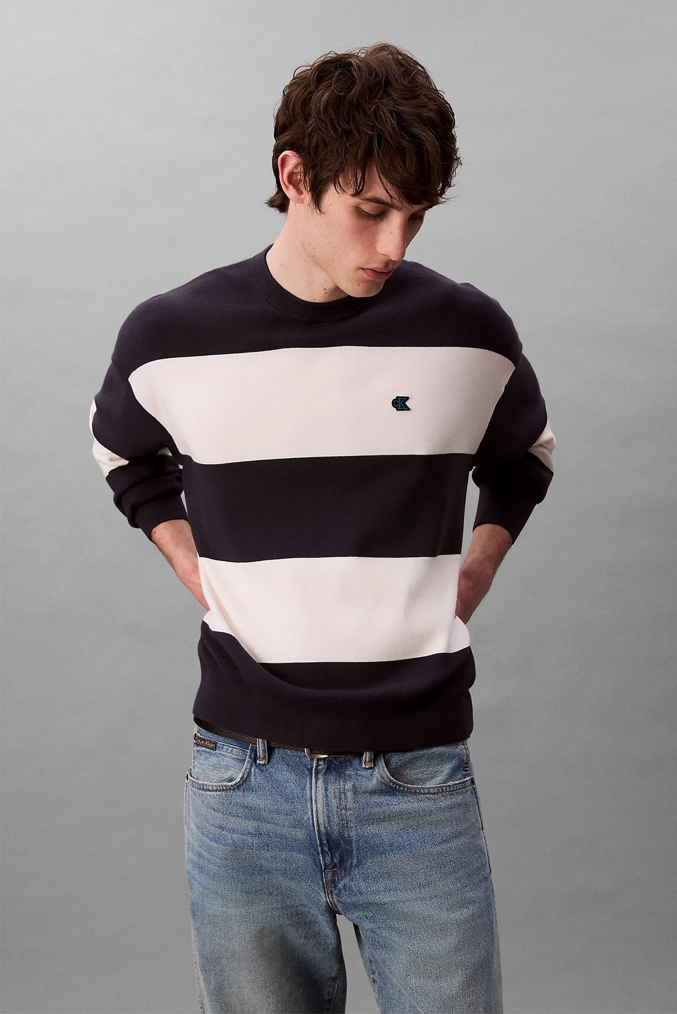 Свитер LS STRPD SNWY RLXD C 6