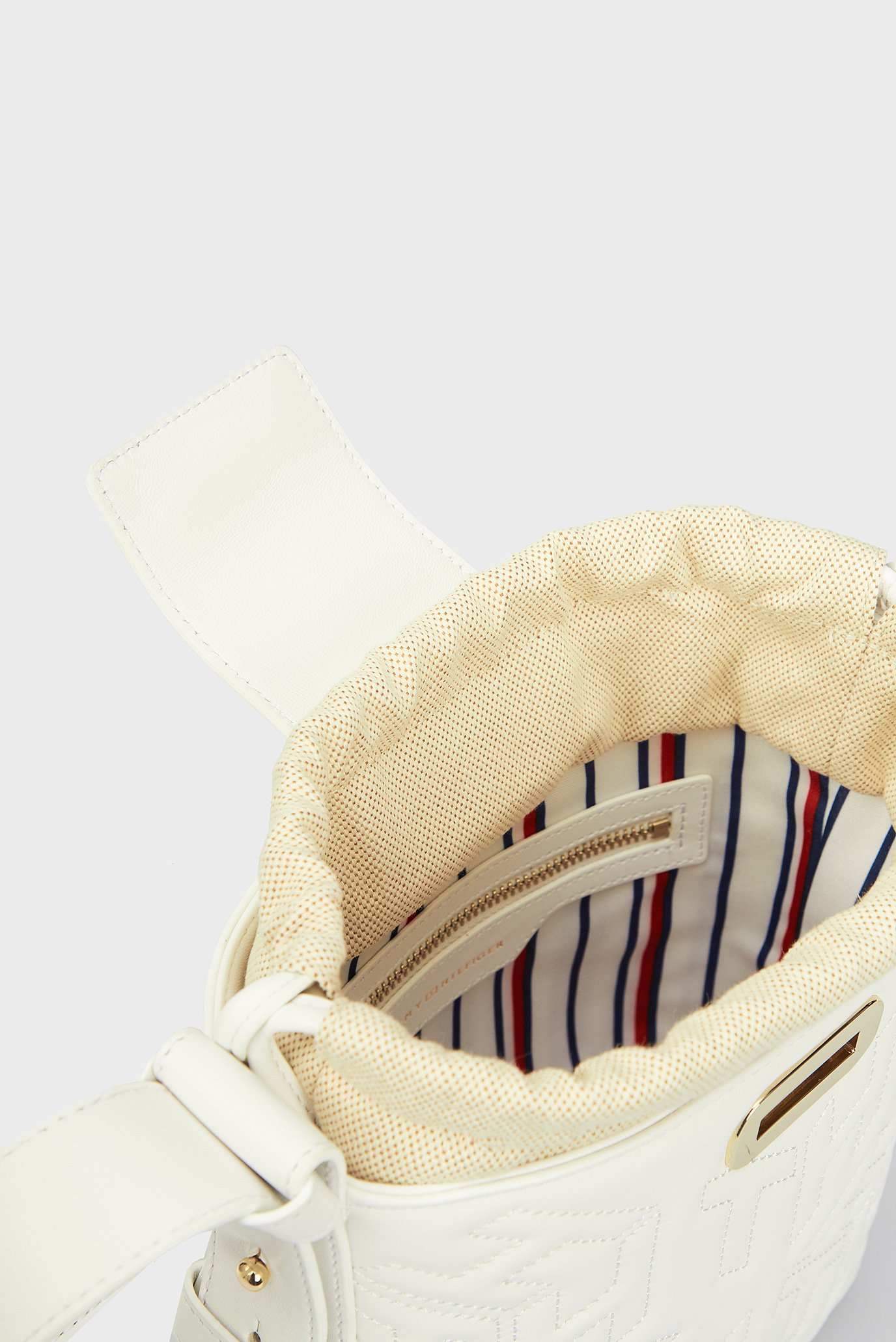 Женская белая кожаная сумка 5