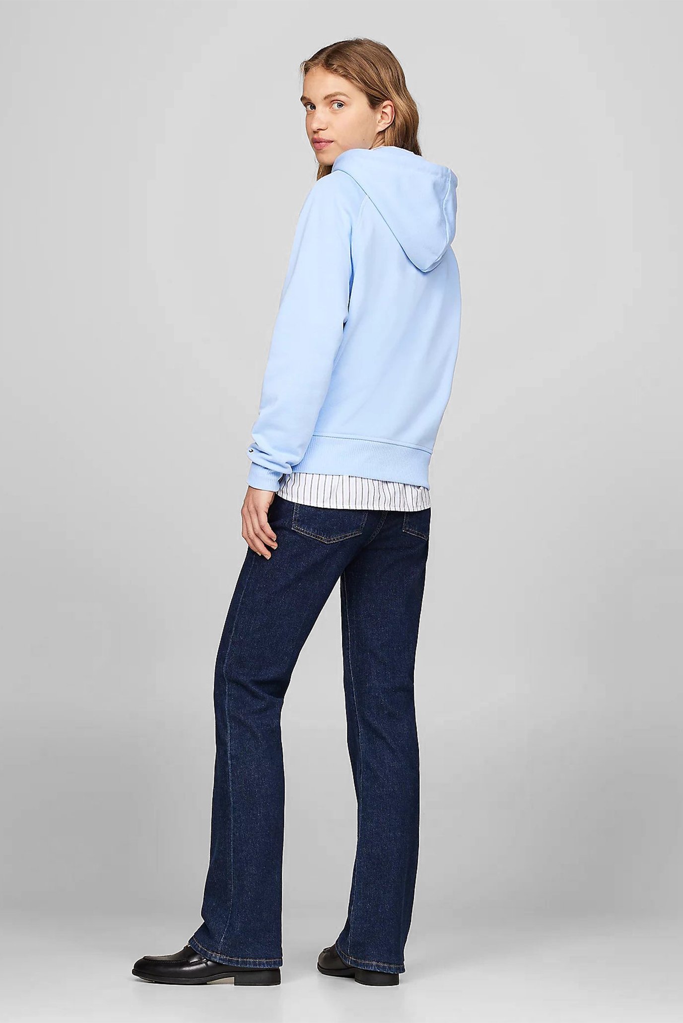 Женское голубое худи MDRN REG VARSITY 3