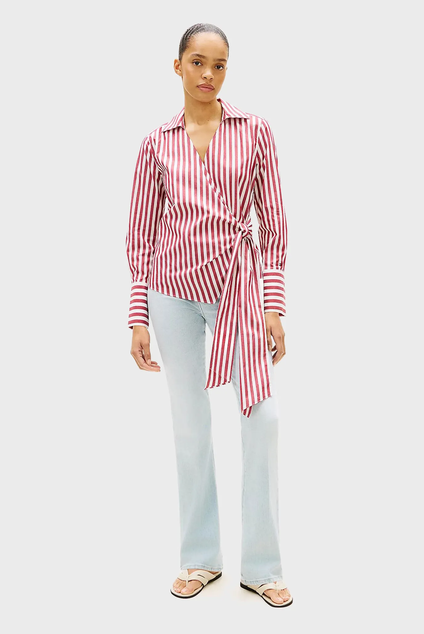 Рубашка POPLIN KNOT BLOUSE WITH LS 2