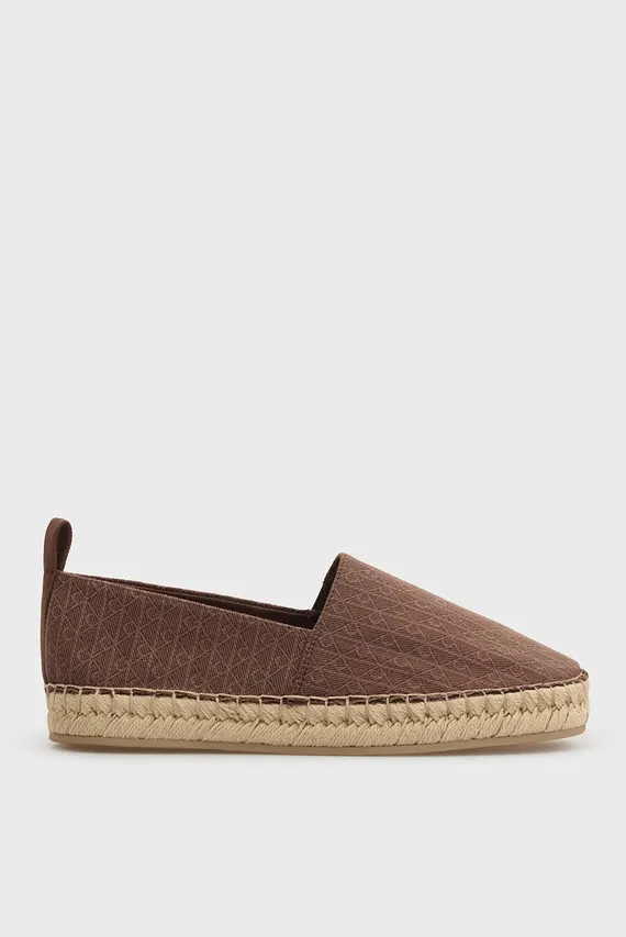 Эспадрильи OBLIQUE ESPADRILLE AOP Calvin Klein