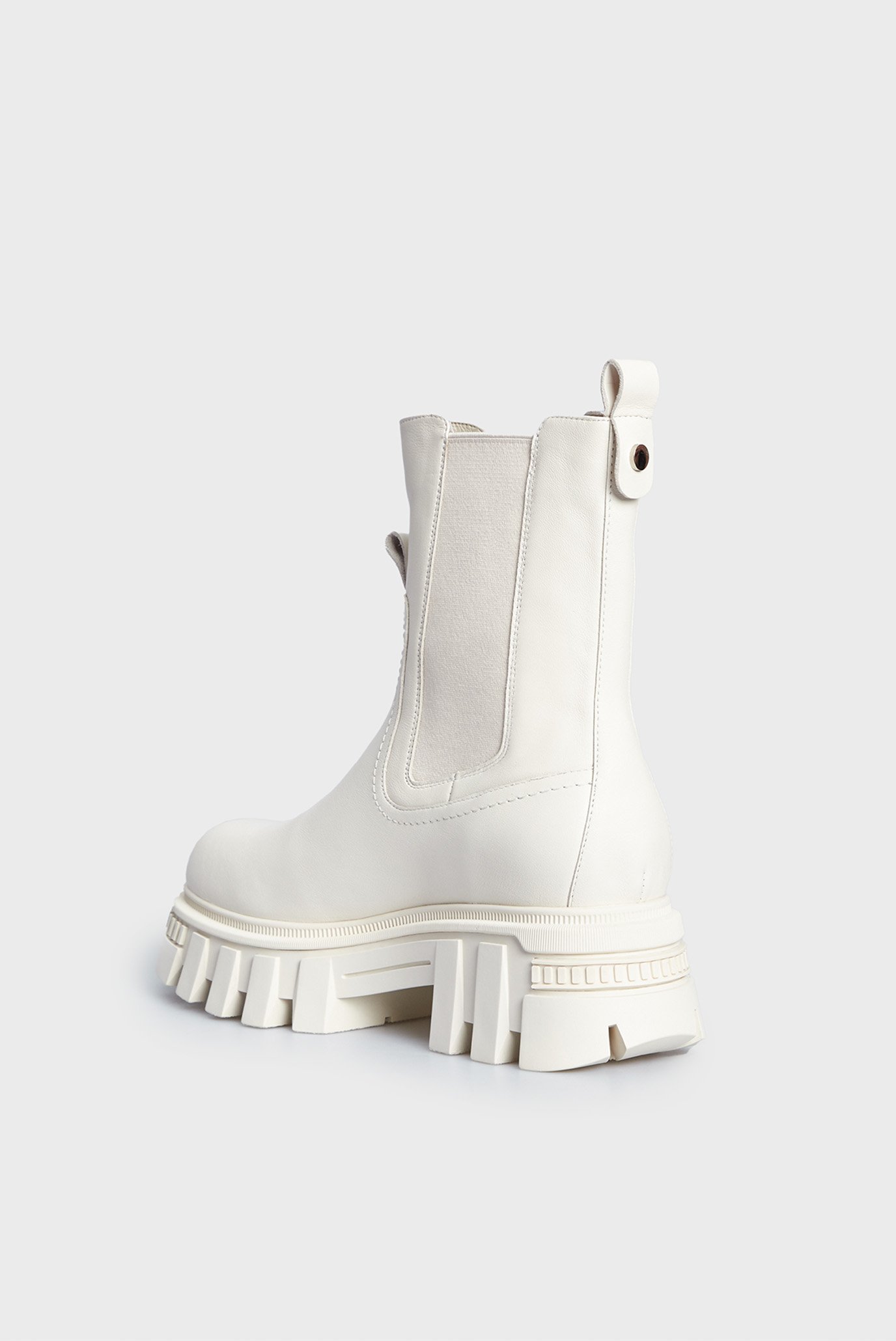 Женские белые кожаные челси Aisha 10