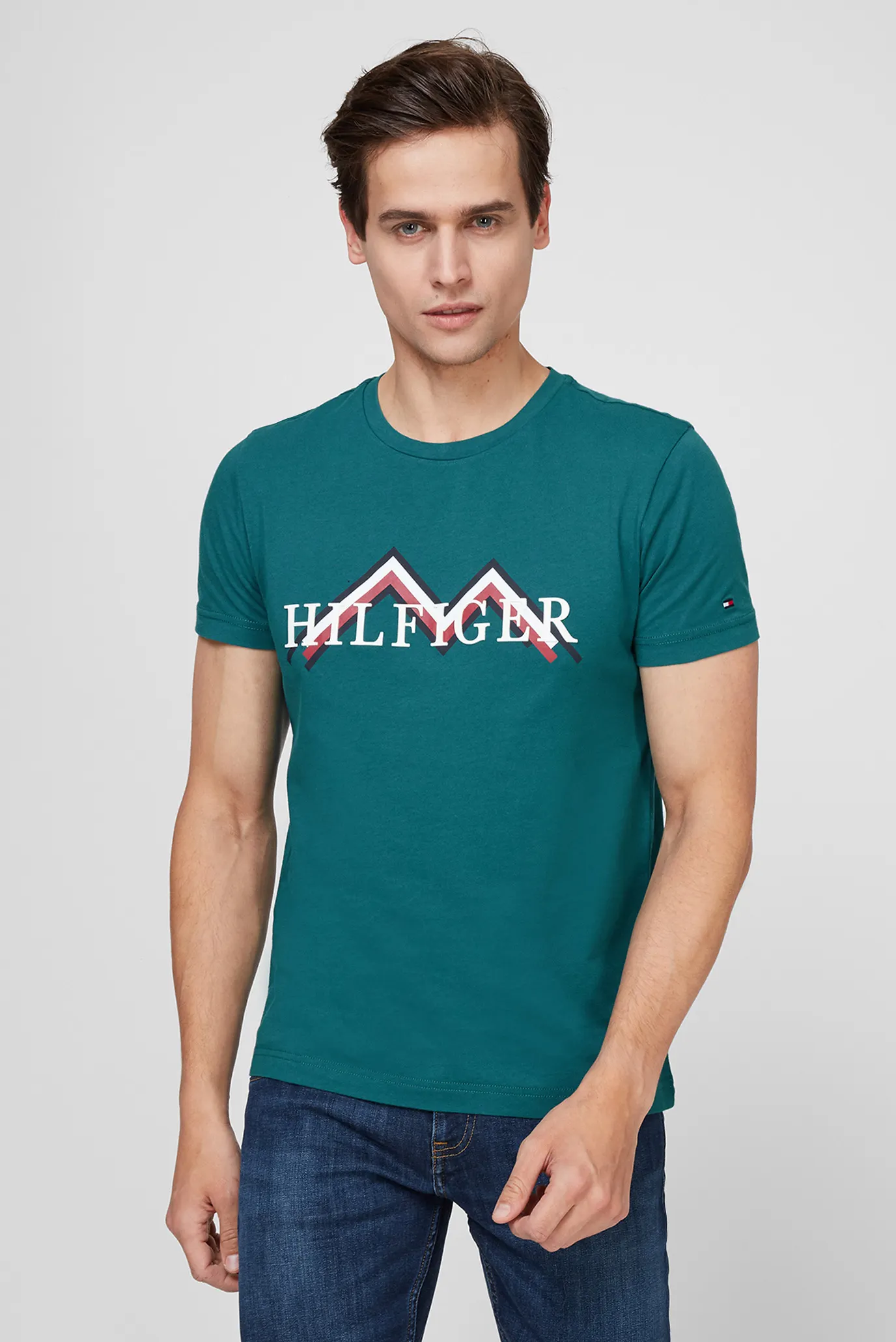 Мужская зеленая футболка MOUNTAIN 6