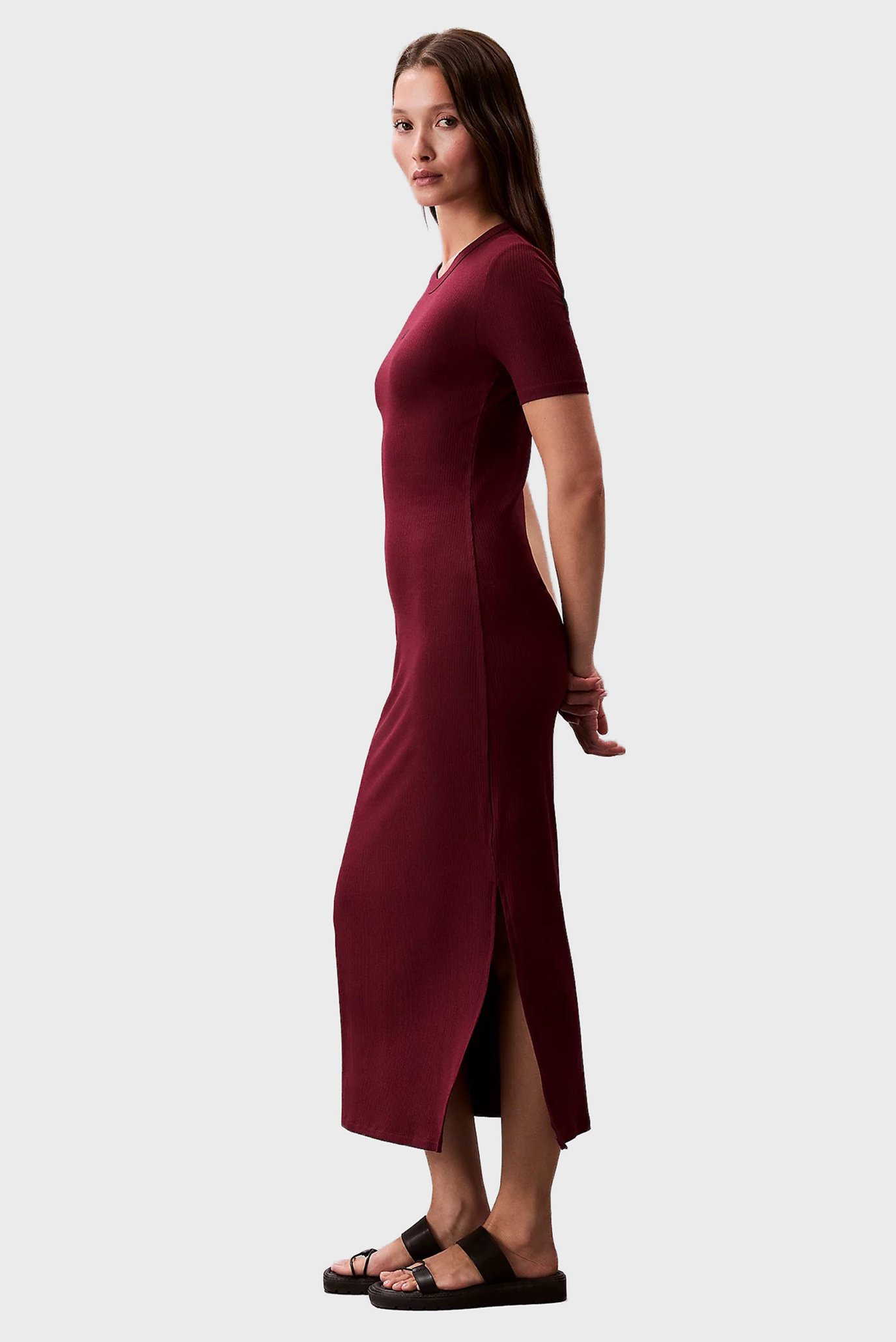 Платье A - MODAL RIB SS DRESS 2