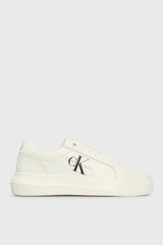 Женские белые кожаные сникерсы CHUNKY CUPSOLE LACEUP MON LTH WN