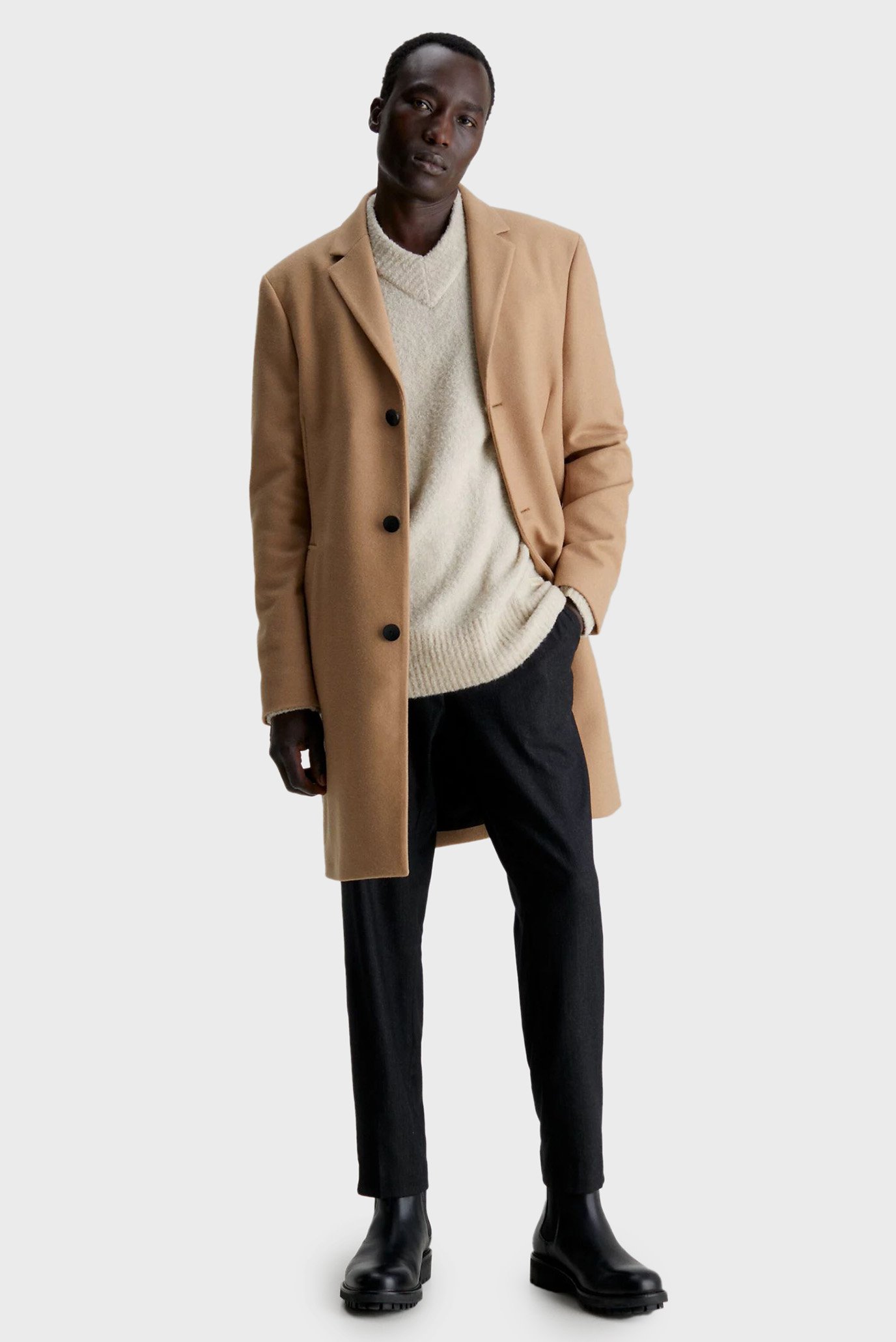 Calvin klein outlet cashmere coat