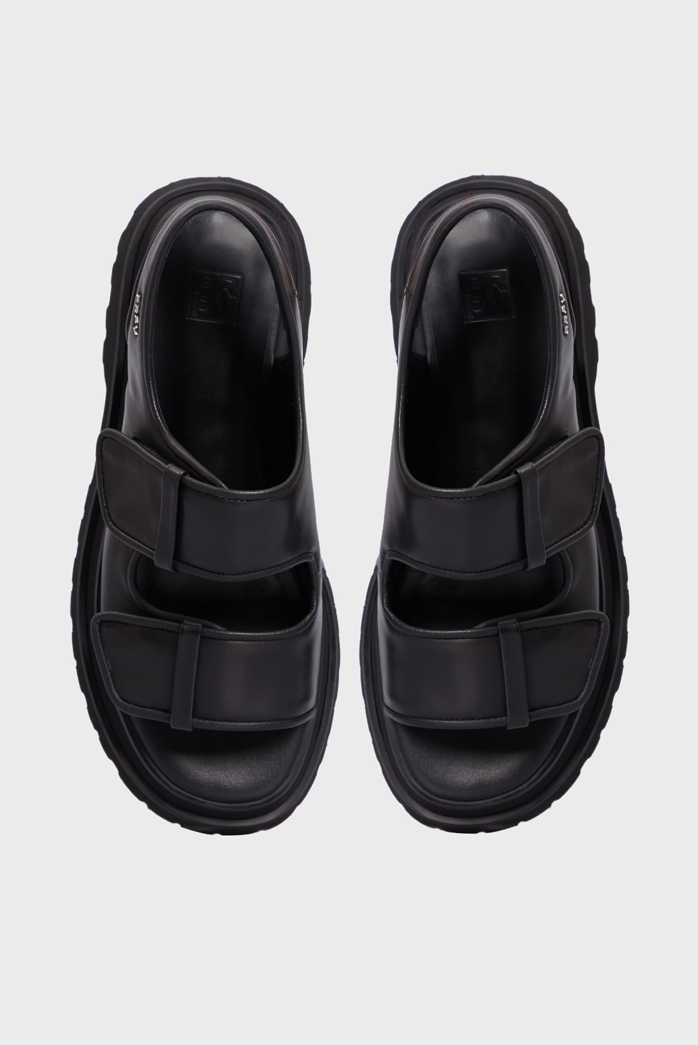 Женские черные кожаные сандалии Marta 8