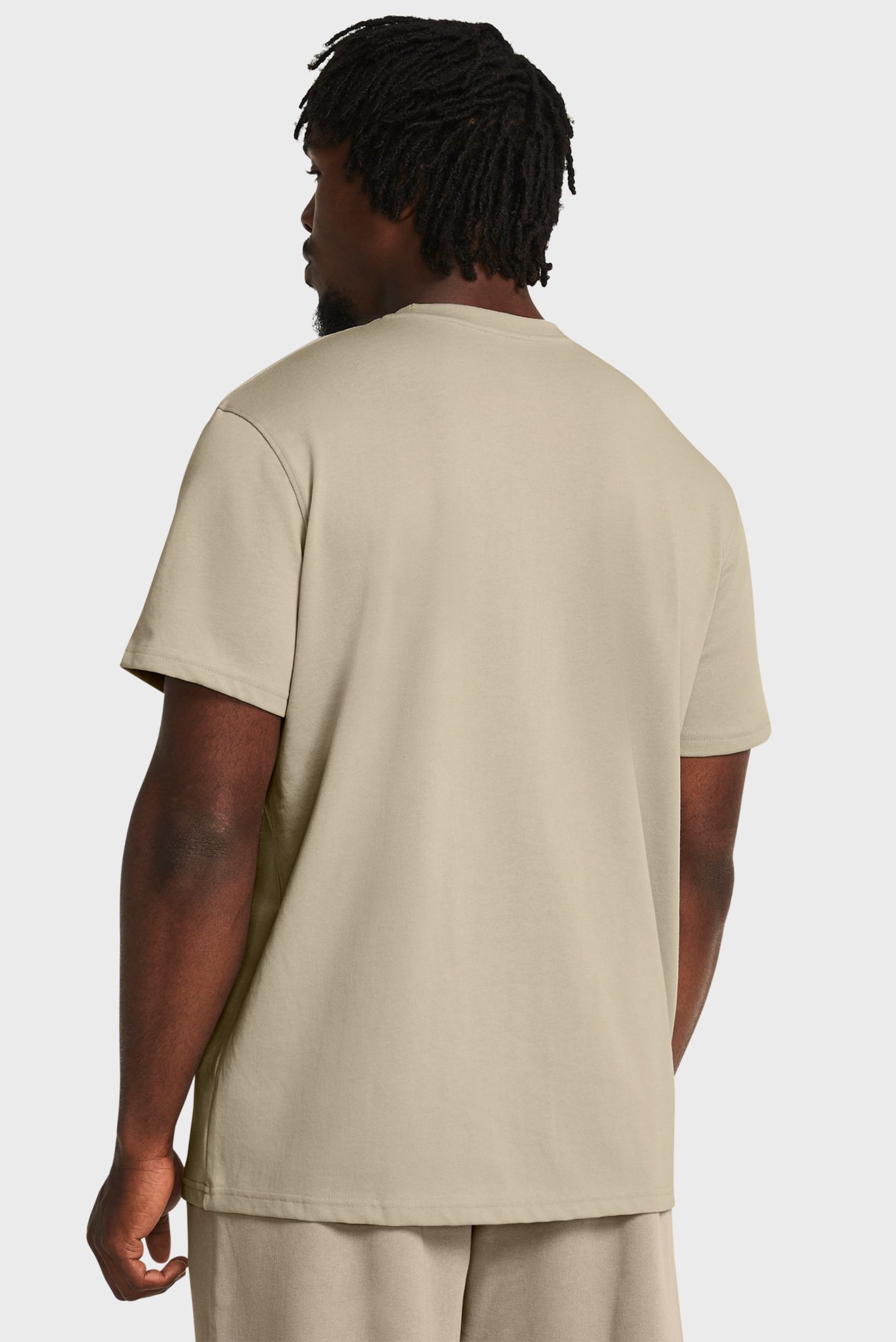 Мужская бежевая футболка UA HW ARMOUR LABEL SS 2