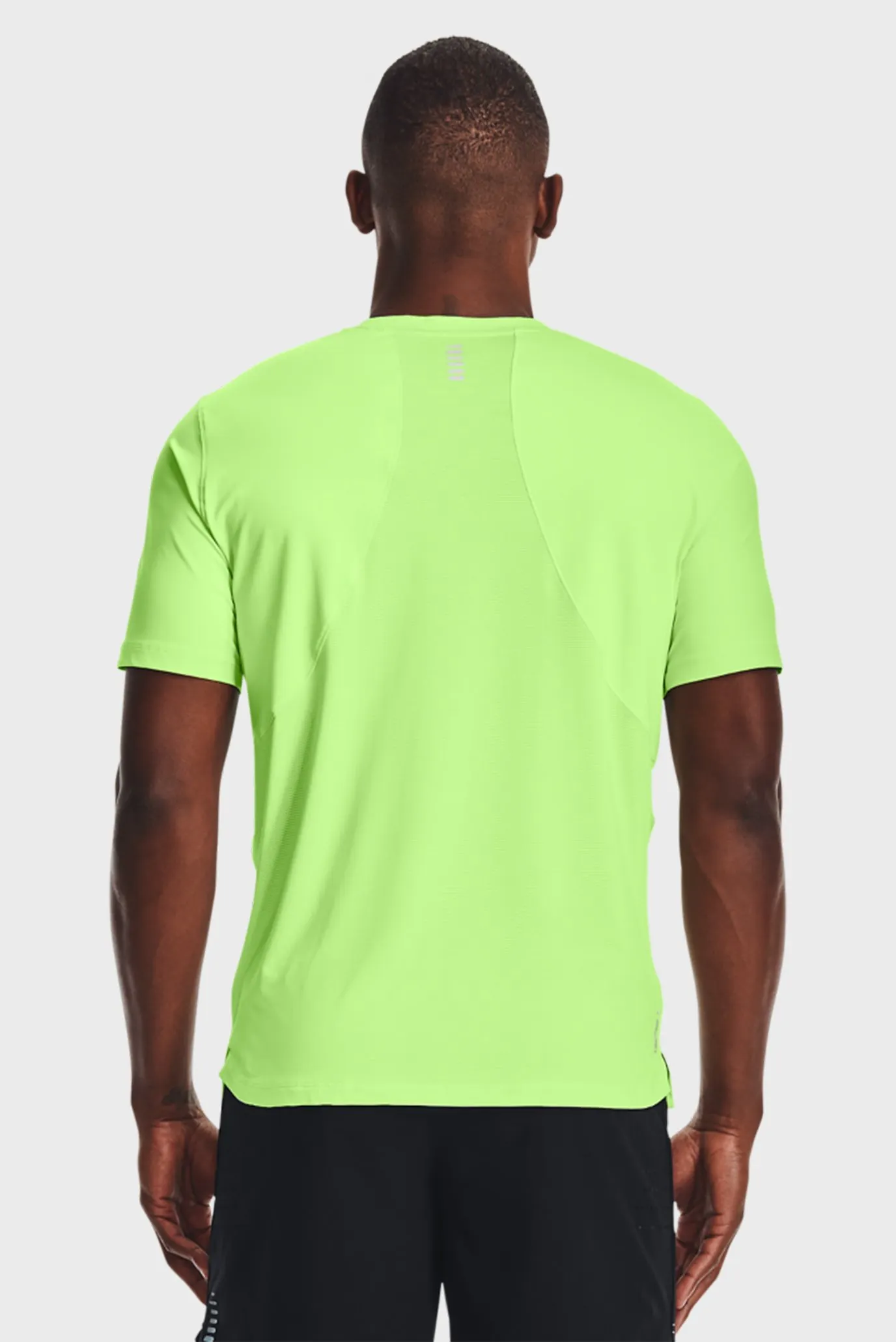 Мужская салатовая футболка UA Iso-Chill® Run 200 SS 3