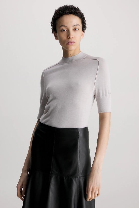 Свитер EXTRA FINE WOOL MOCKNECK SWEATER