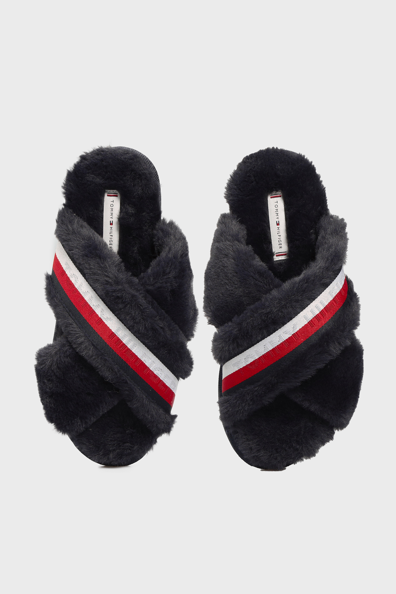 Женские темно-синие тапочки 9