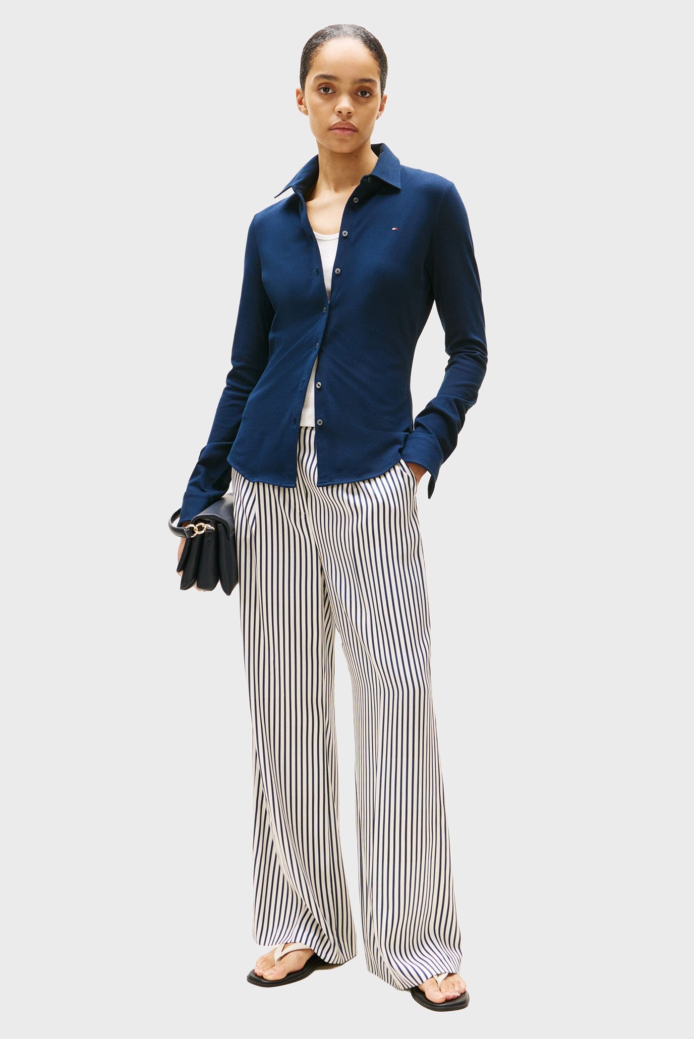 Рубашка 1985 SLIM PIQUE LS SHIRT 2