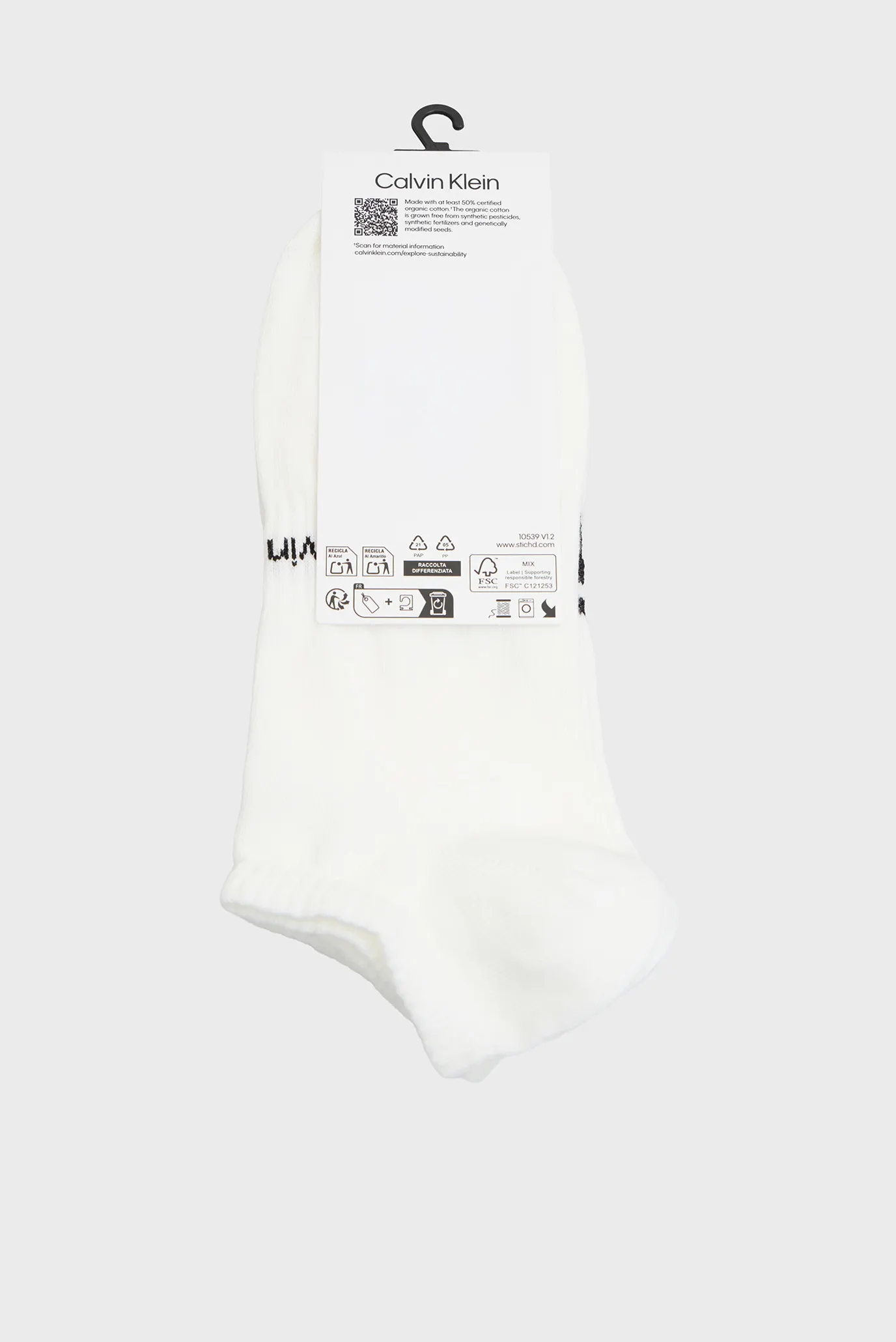 Носки CK MEN SNEAKER 2P LOGO STRIPE 3