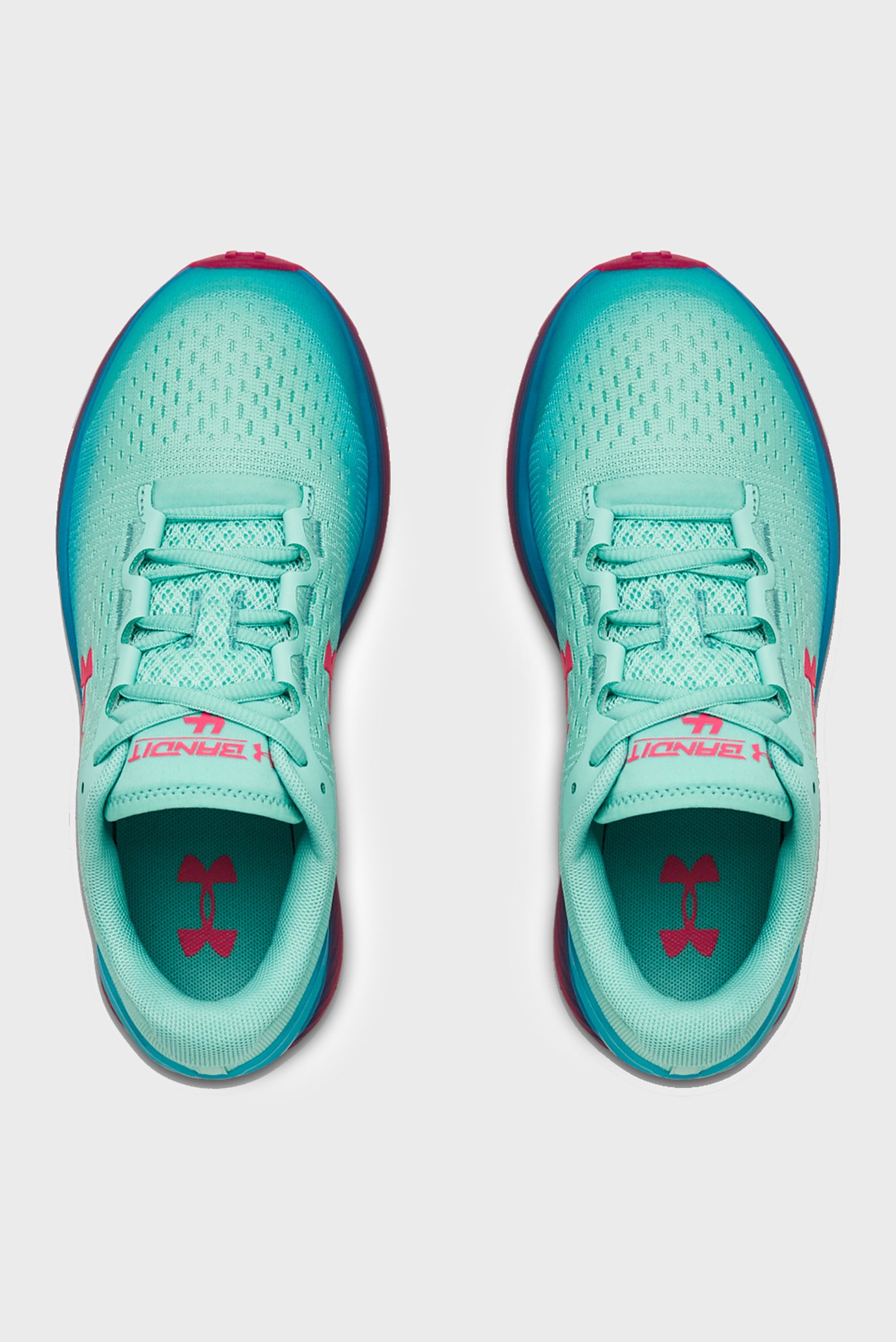 Детские бирюзовые кроссовки UA GGS Bandit 4 NG 3