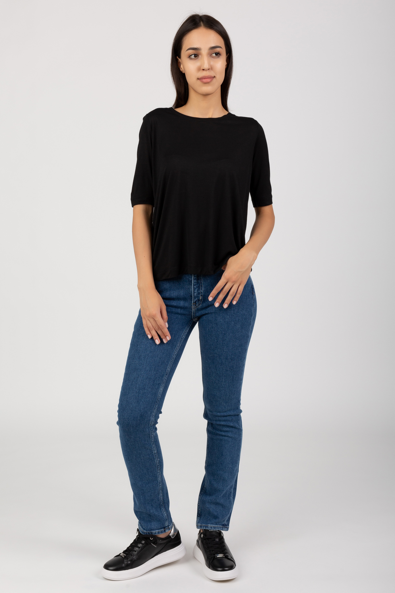 Футболка MODAL SILK RELAXED CREW NECK TEE 5