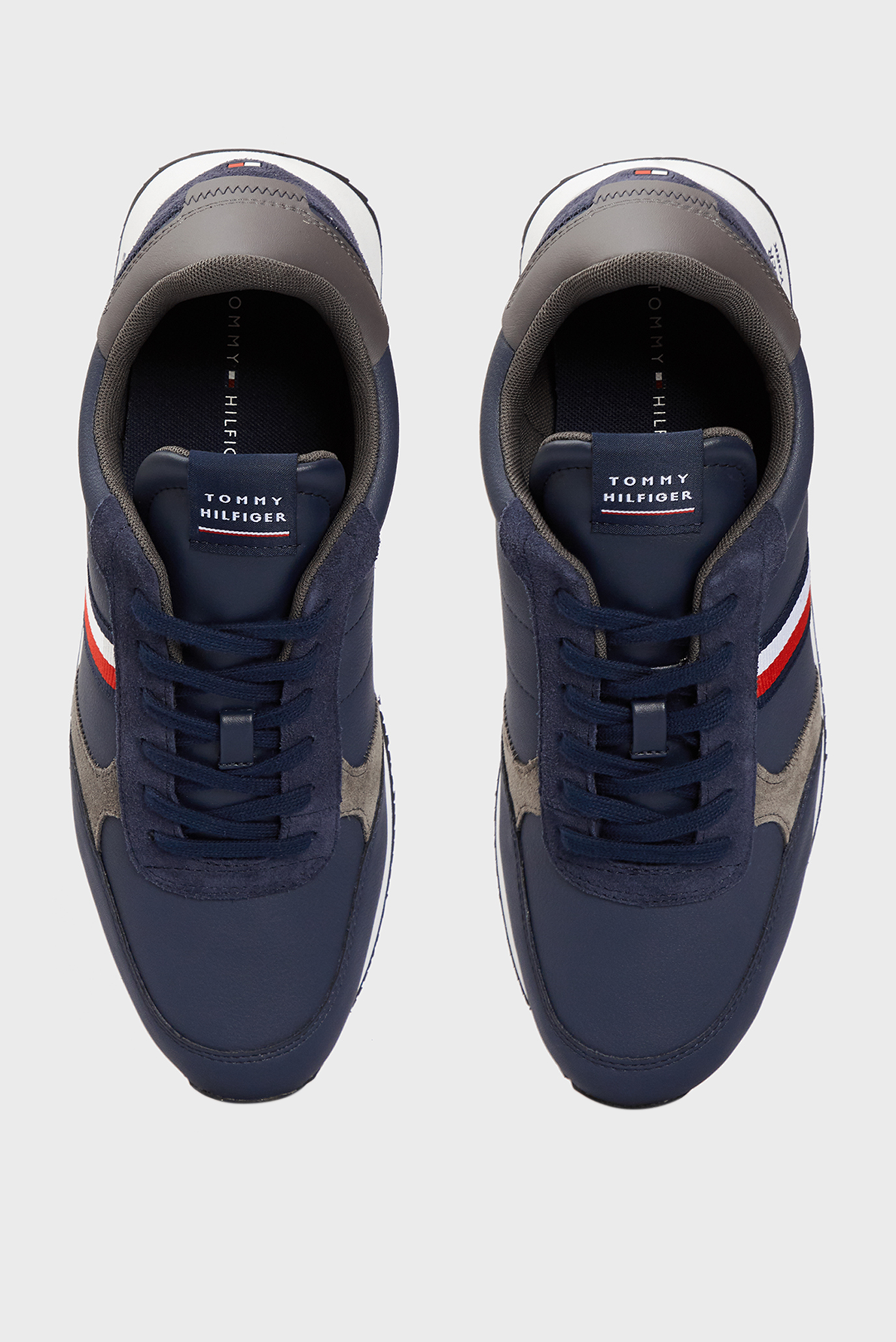 Мужские синие кожаные кроссовки RUNNER LO 5