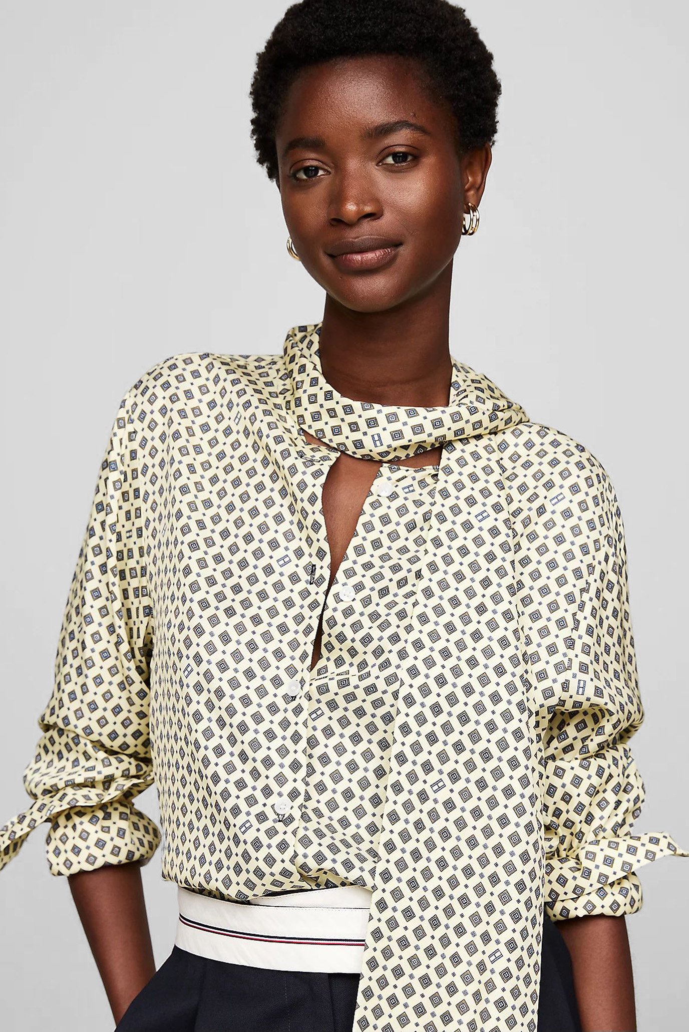 Блузка FOULARD TIE NECK LS BLOUSE 5