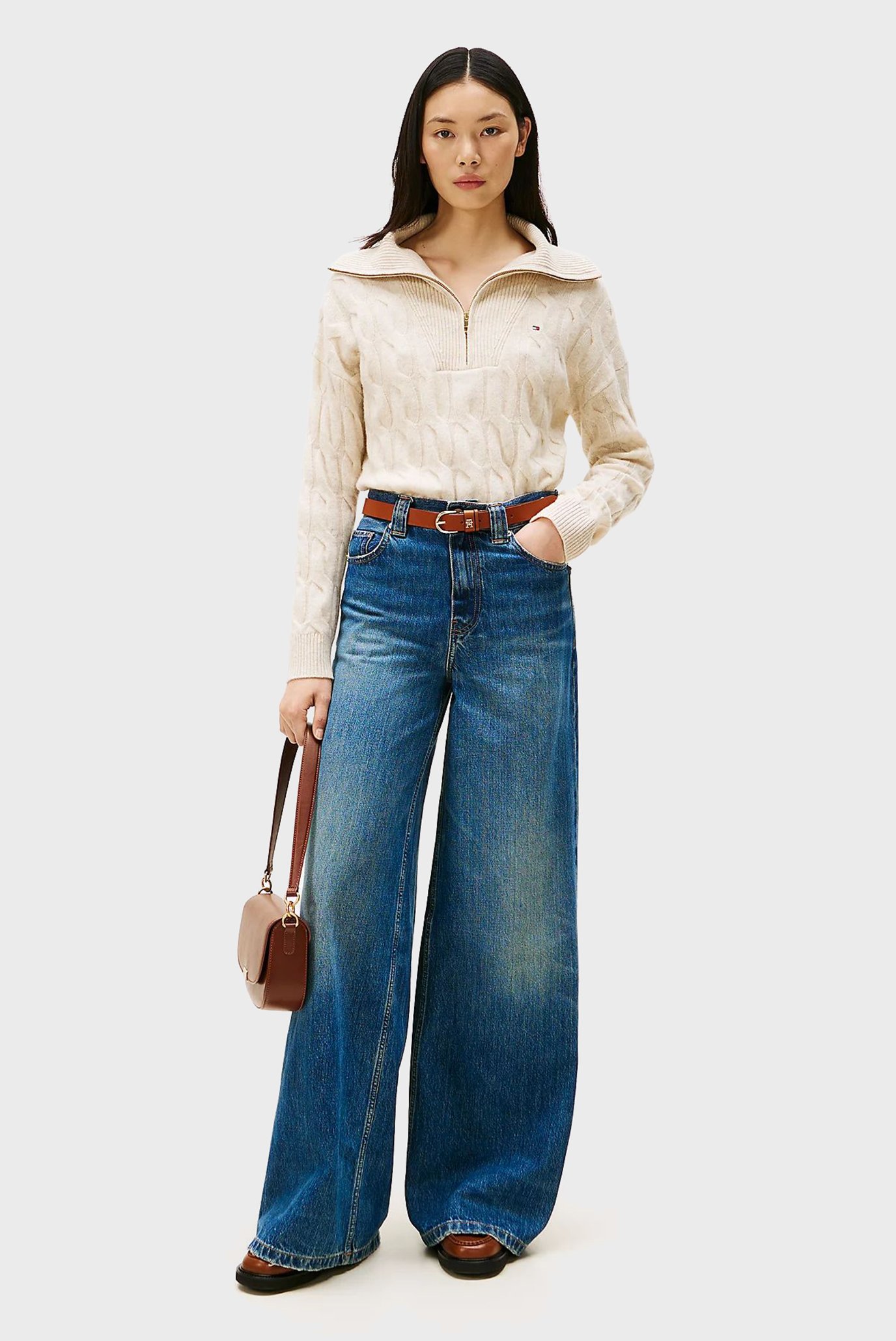 Свитер SOFT WOOL CABLE 1 2 ZIP LS SWT 2