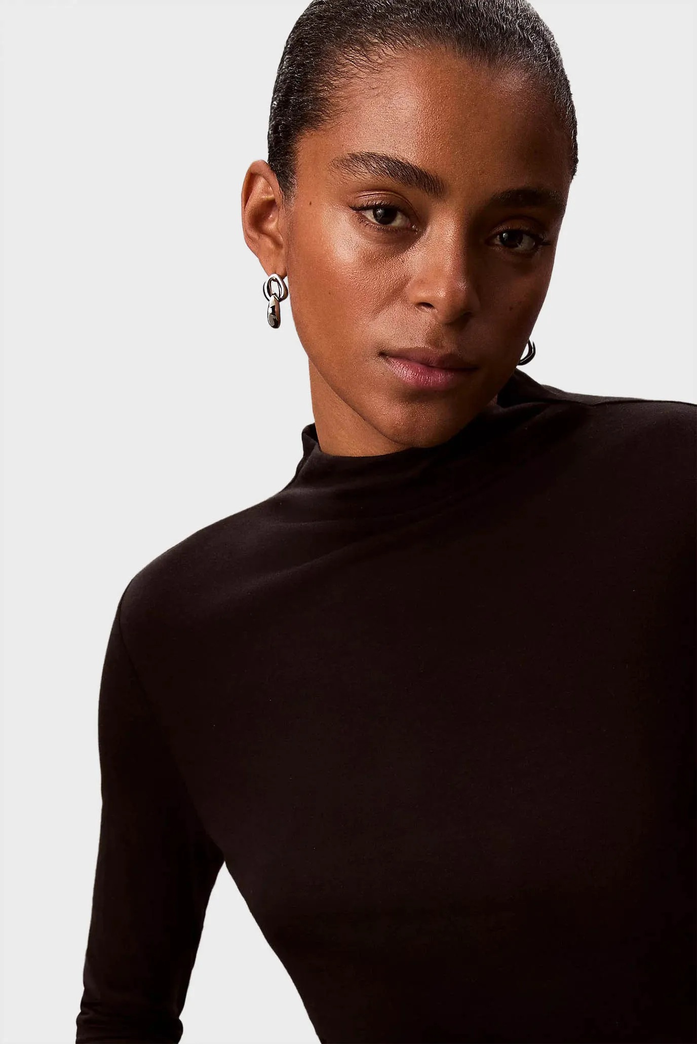 Гольф LS WOOL TENCEL MOCK NK TOP 4