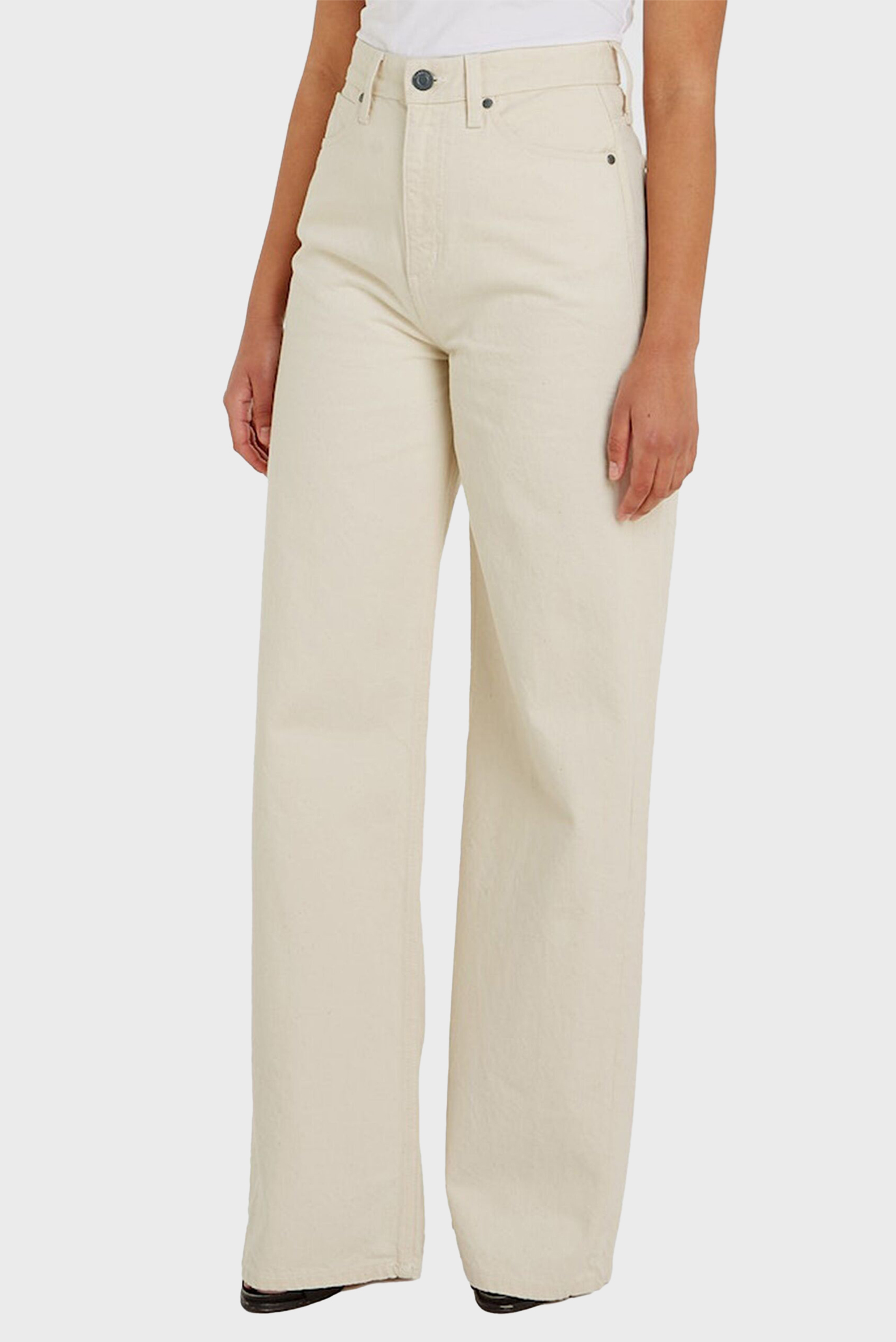 Джинсы HIGH RISE WIDE - ECRU 7