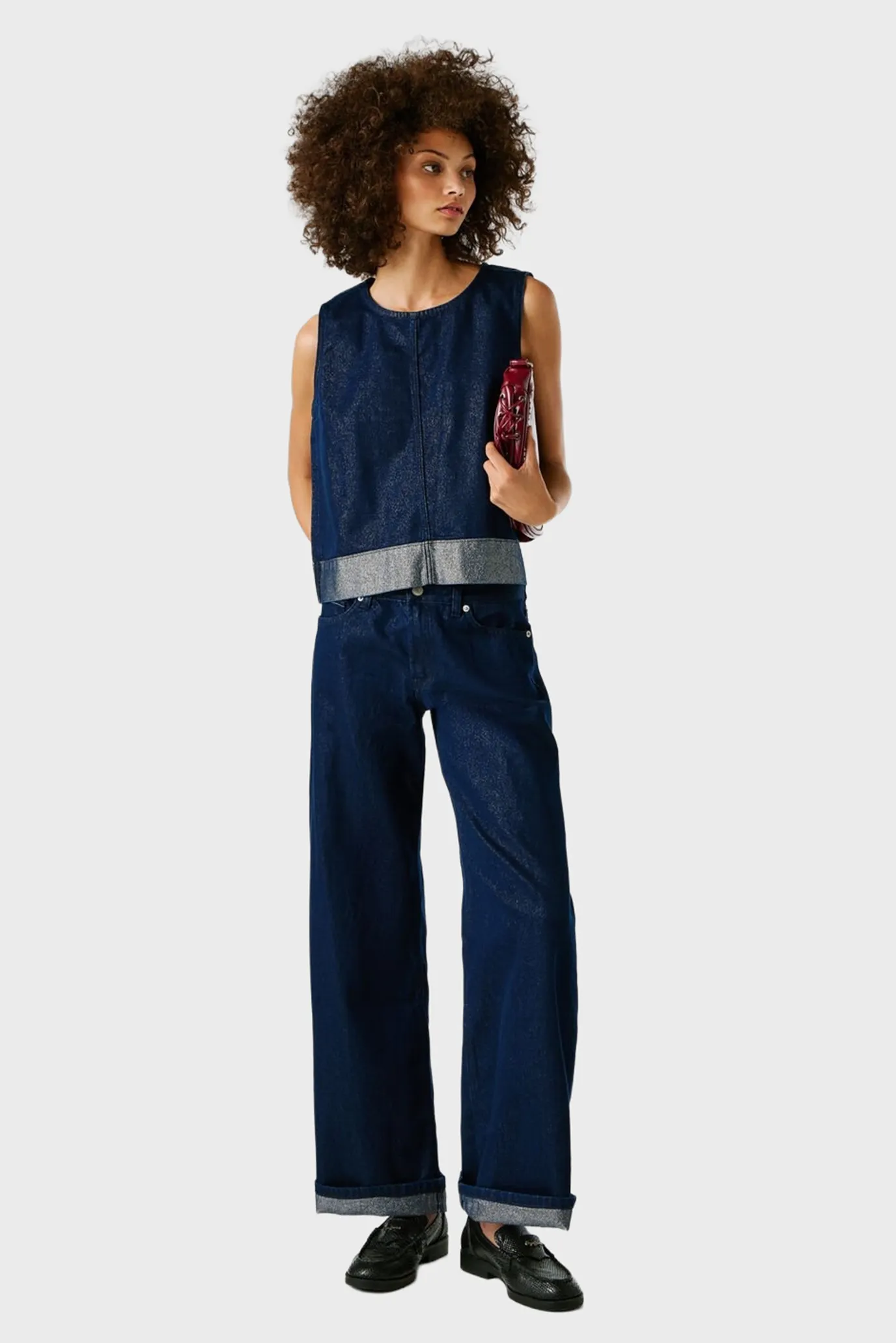 Джинсы WIDE LEG MW LINA SHINE 3