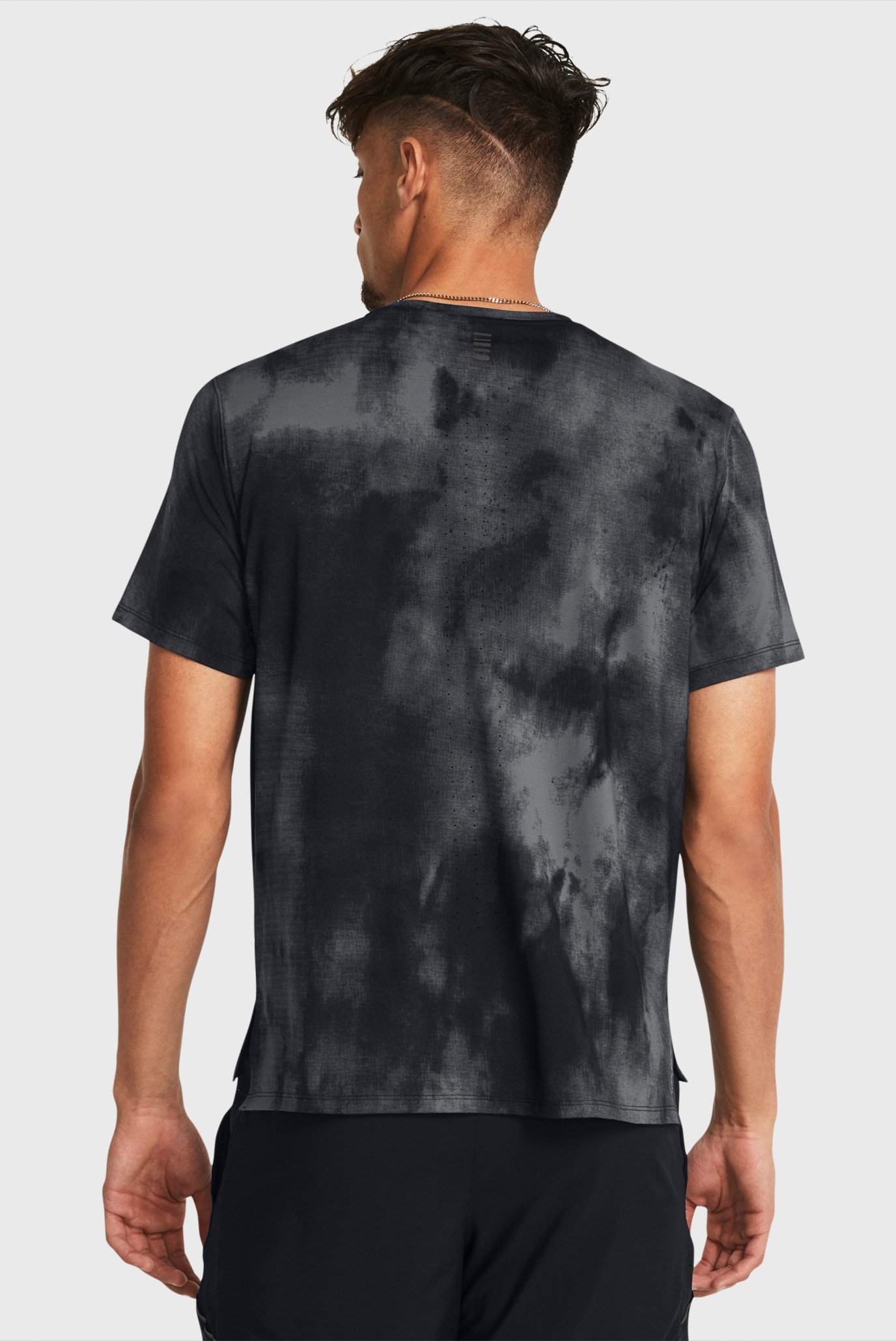 Мужская черная футболка UA LAUNCH ELITE WASH SS 2