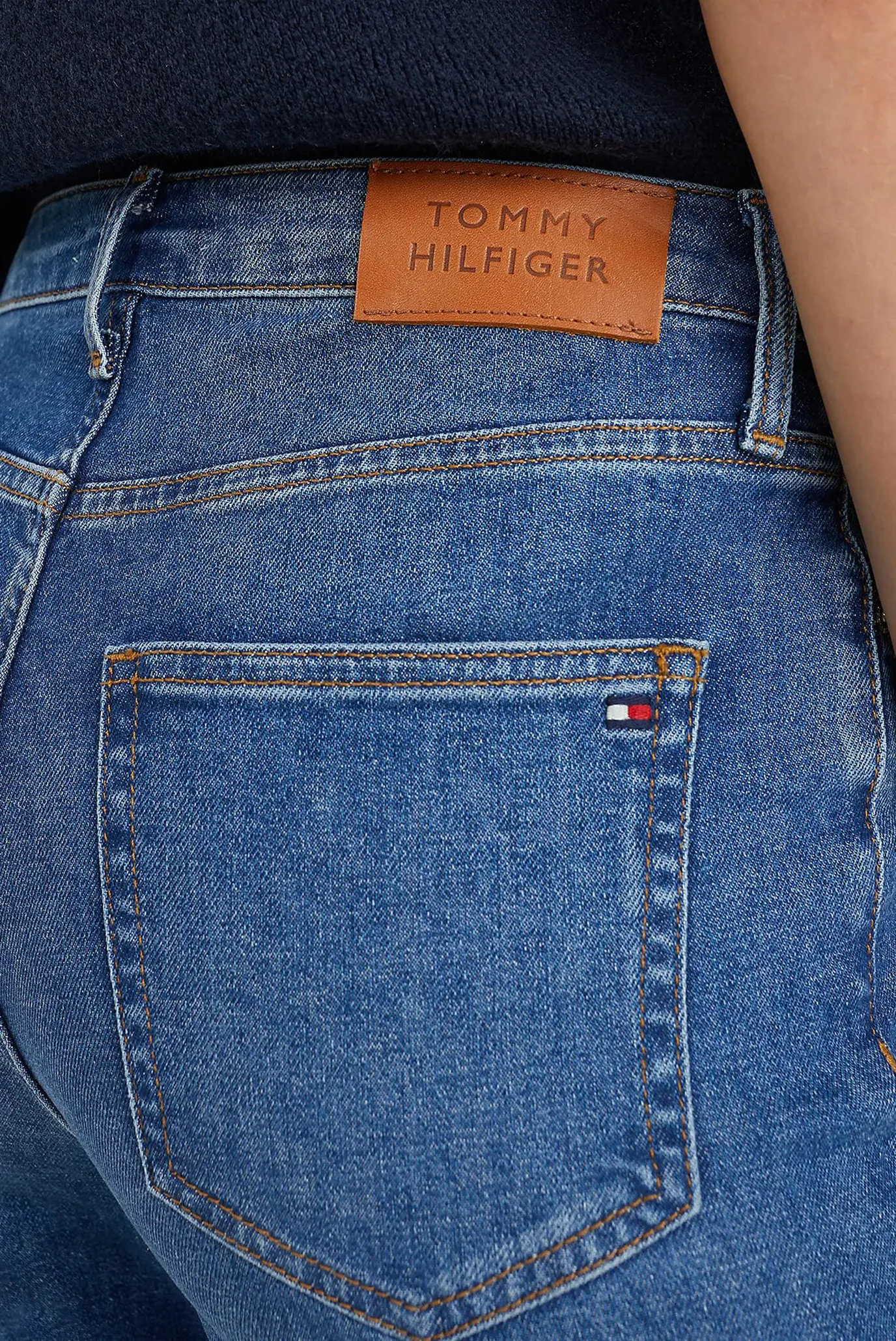 Женские синие джинсы CIGARETTE SLIM HW A PATY 4