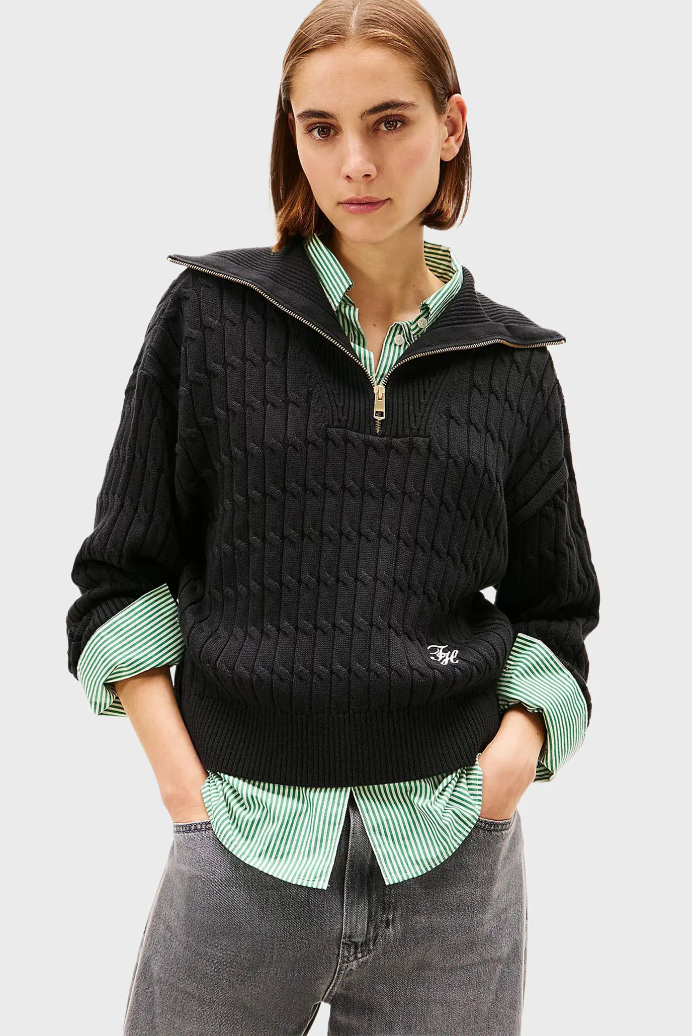 Свитер CO CABLE MID GG 1 2 ZIP LS SWT 1