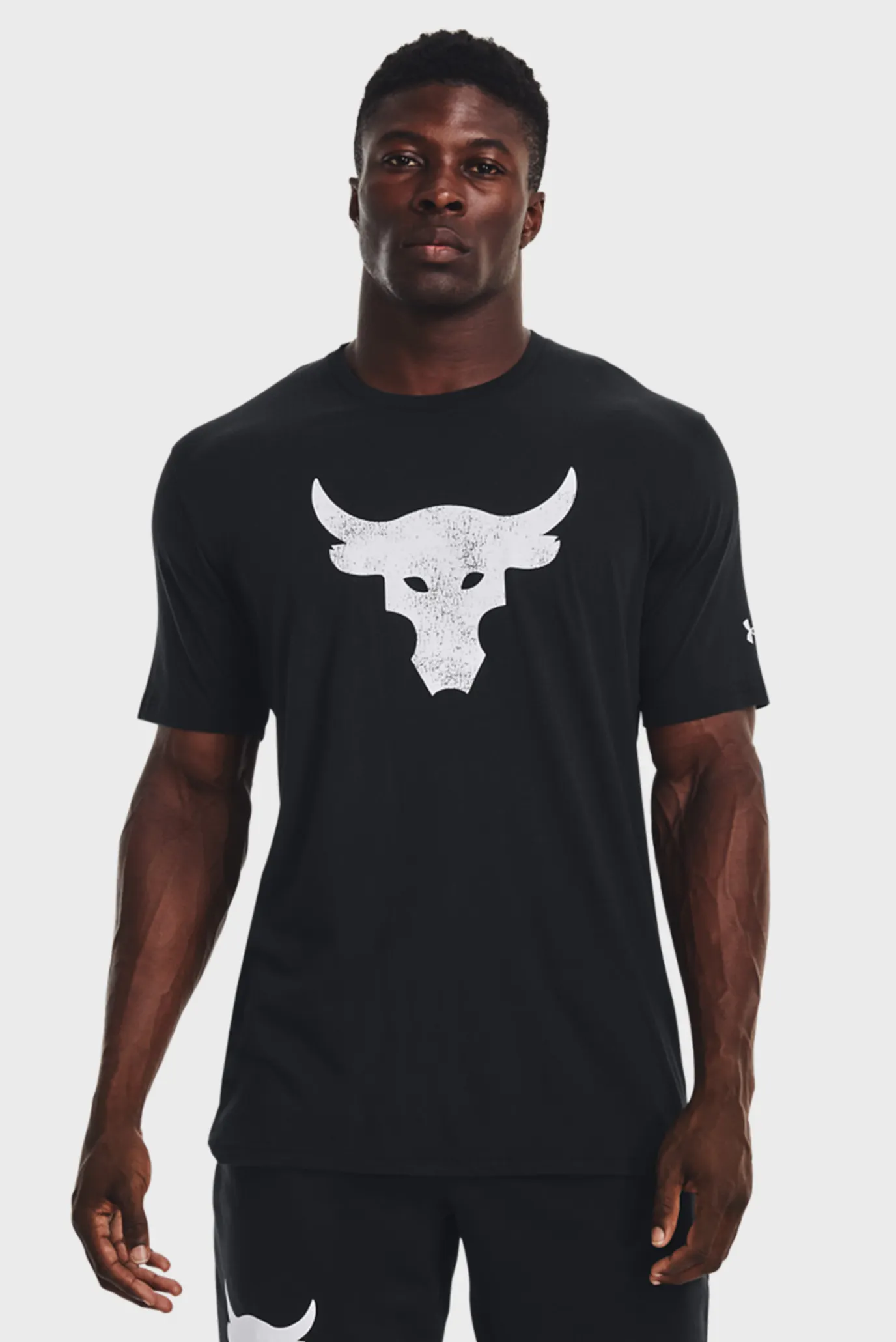 Мужская черная футболка UA PJT ROCK BRAHMA BULL SS 7