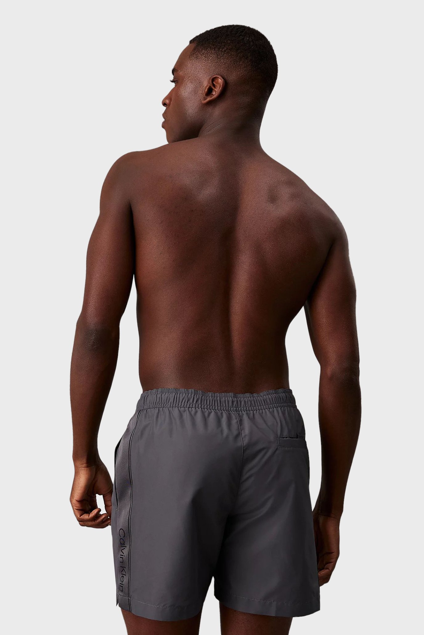 Мужские темно-серые плавательные шорты MEDIUM DRAWSTRING 3