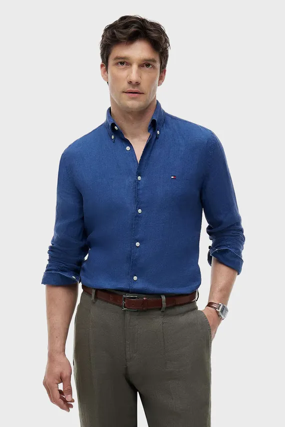 Рубашка PIGMENT DYED LI SOLID RF SHIRT Tommy Hilfiger