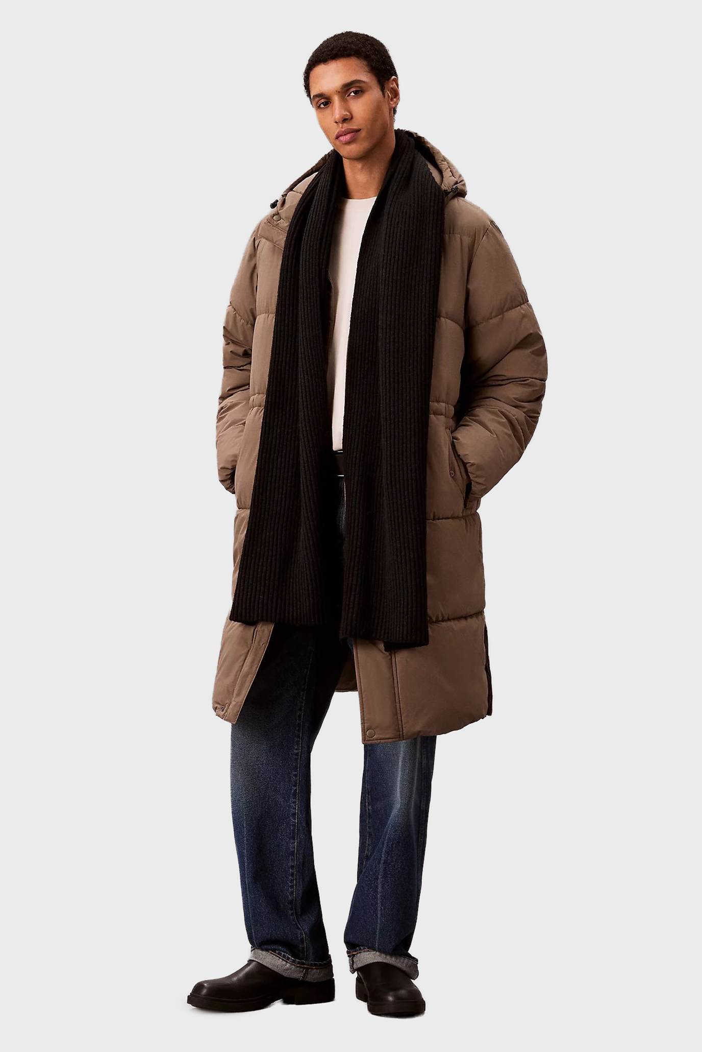 Шарф CK METAL WOOL RIB SCARF 2