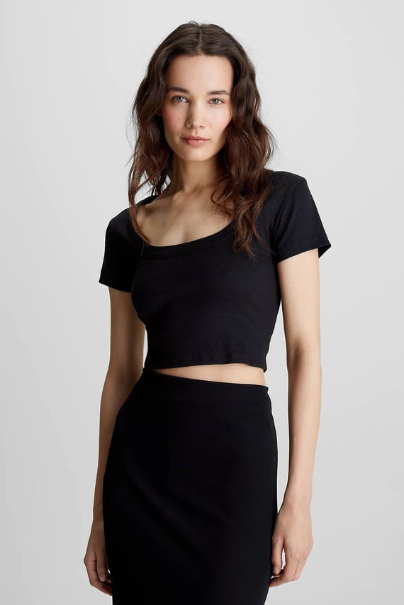 Футболка COTTON RIB TOP SS