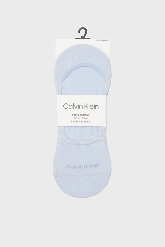 Следы/CK MEN FOOTIE MID CUT 2P