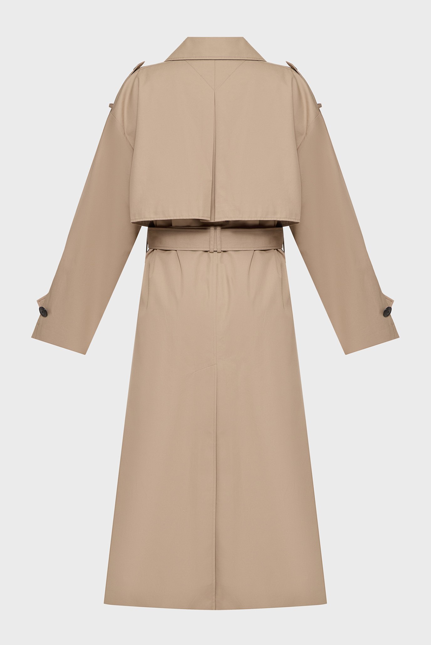 Женский бежевый тренч COTTON OVERSIZED TRENCH 2