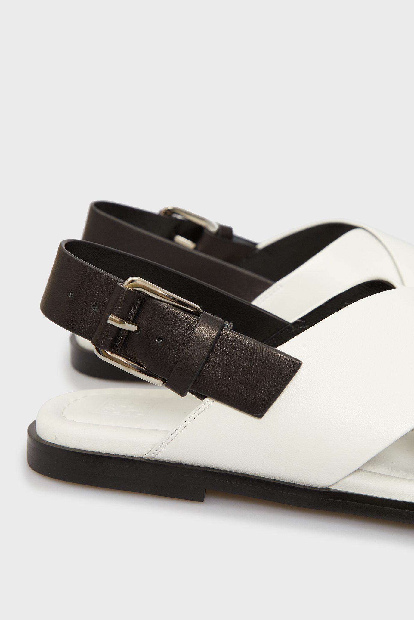 Женские белые кожаные сандалии RonniePRPY Женские белые кожаные сандалии Ronnie 10