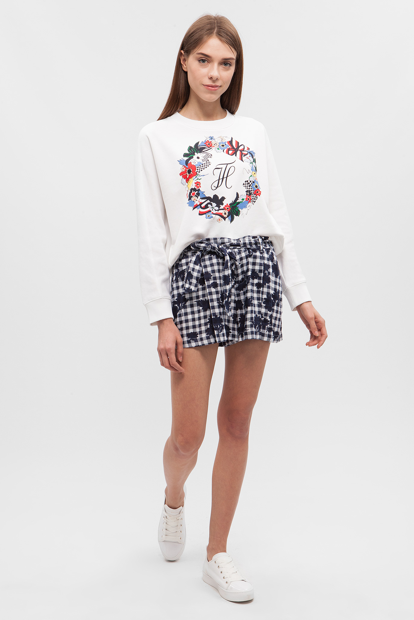 Женские синие шорты 10