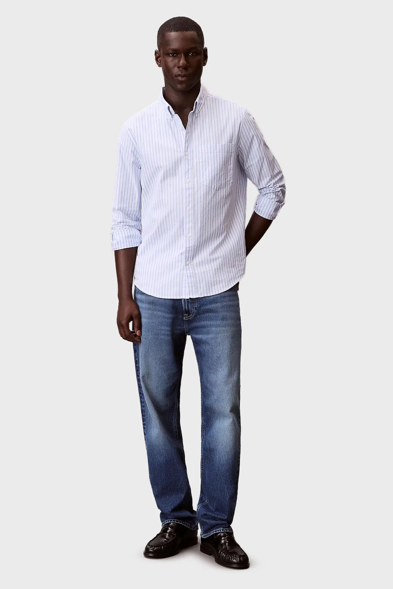 Рубашка LS YD STRIPE OXFORD CLASSIC SHIR 2