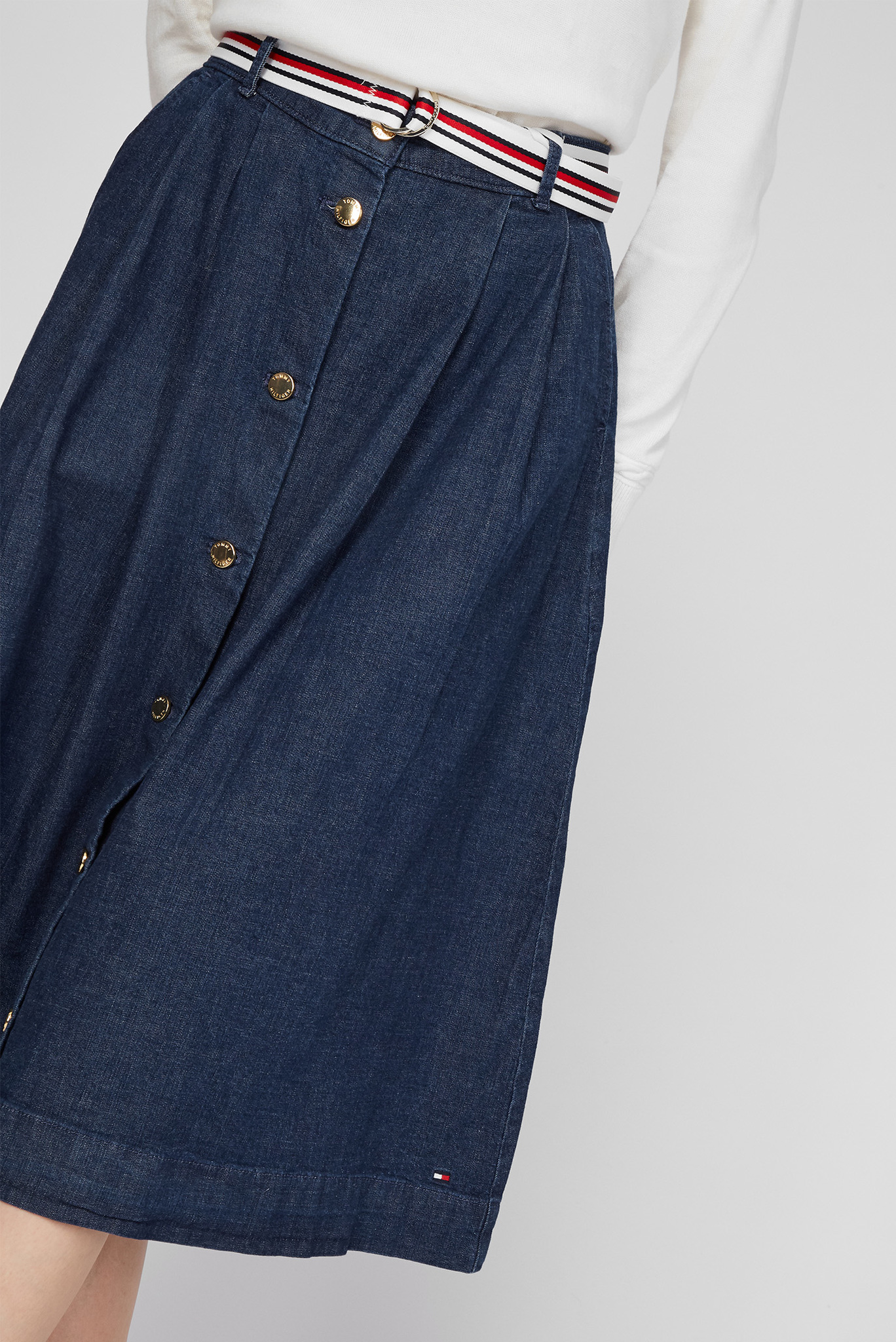 Женская синяя джинсовая юбка F&F HW TAM MIDI SKIRT 5